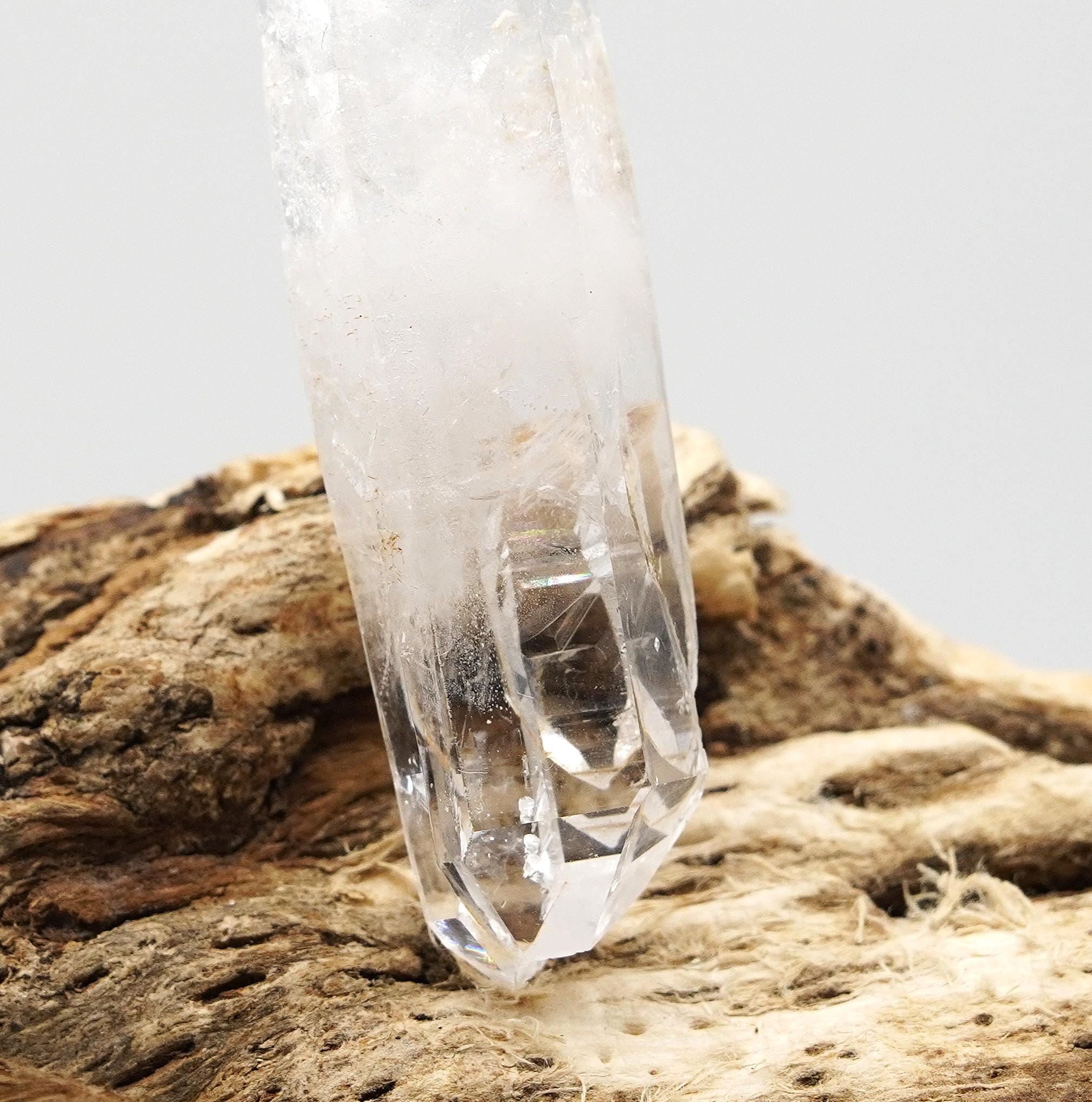 Brandberg Quartz Master Self-Healed Triplet: Ethically Hand-Mined Raw Crystal