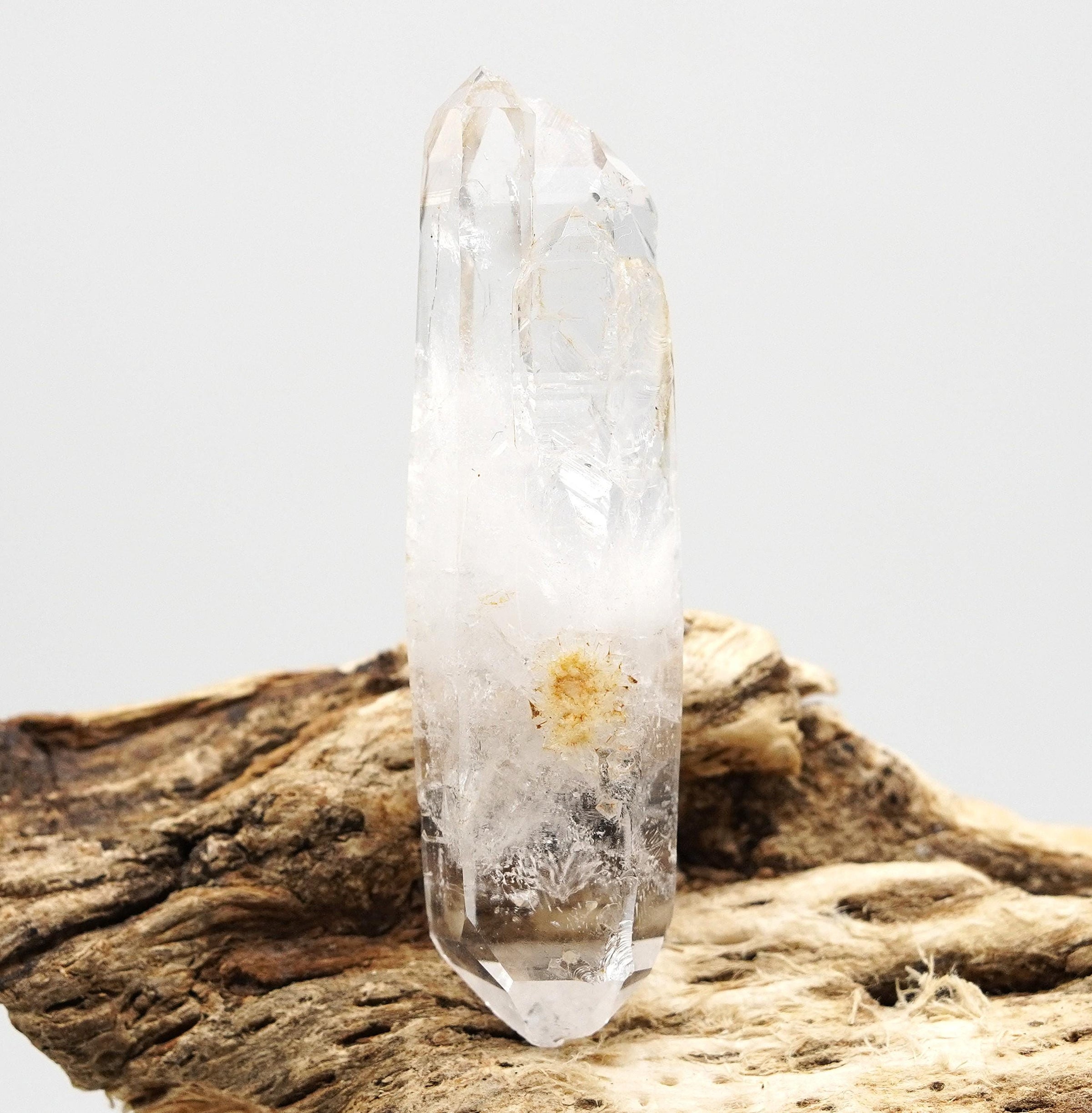 Brandberg Quartz Master Self-Healed Triplet: Ethically Hand-Mined Raw Crystal