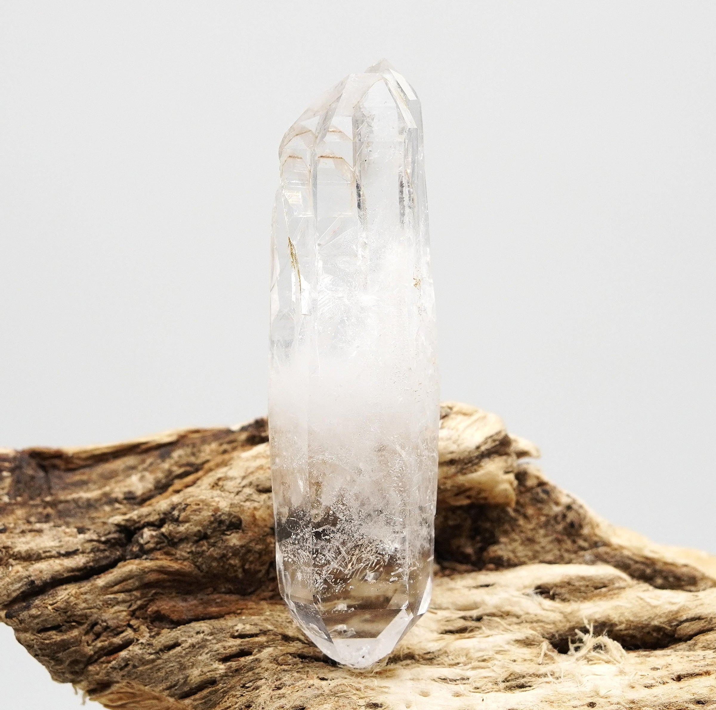 Brandberg Quartz Master Self-Healed Triplet: Ethically Hand-Mined Raw Crystal