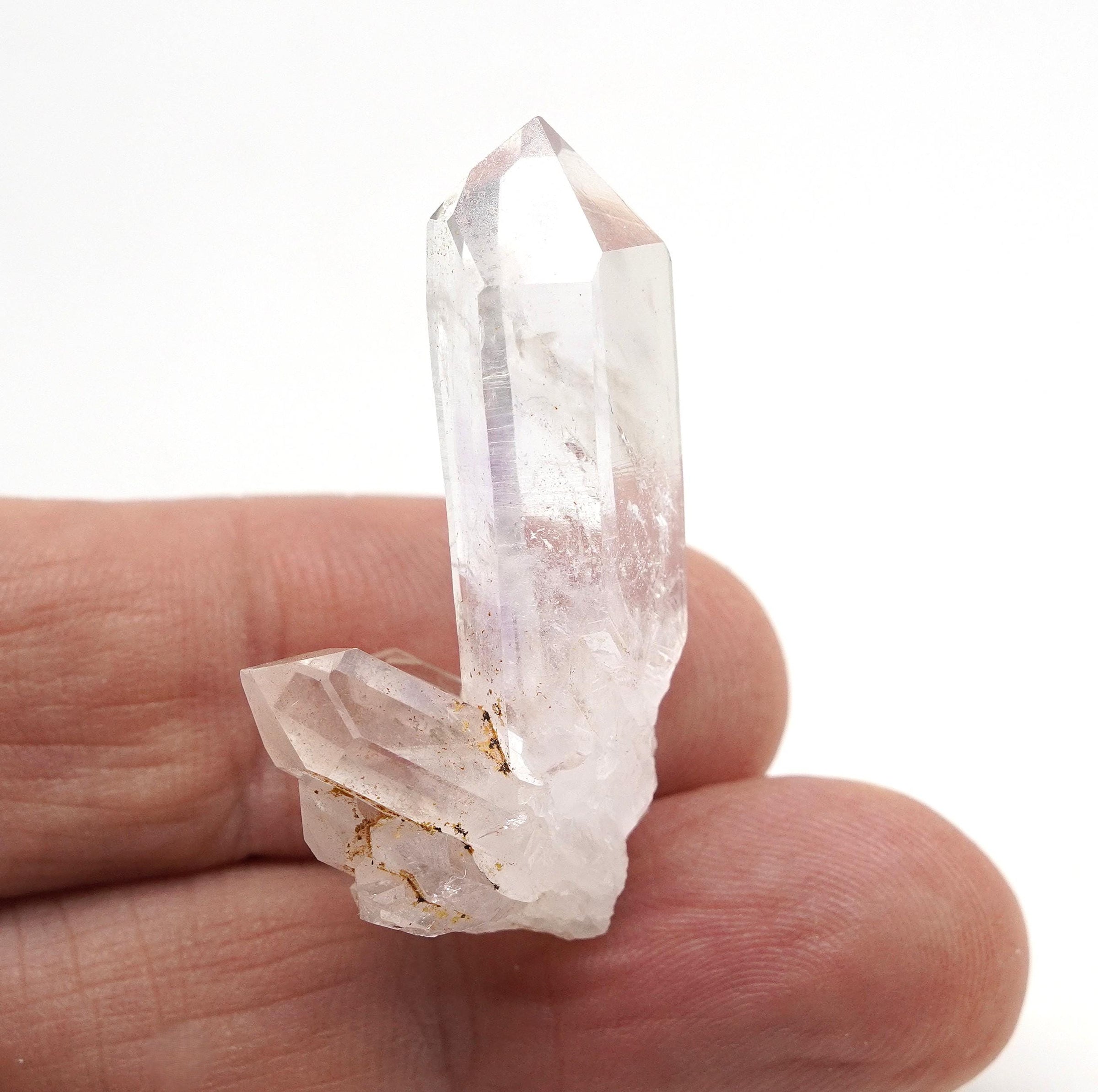 Brandberg Quartz on Mini Cluster: Ethically Hand-Mined Raw Crystal