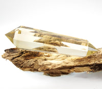 8-Sided Flawless Natural Citrine Vogel Wand: Ethically Mined Hand-Cut Vogel