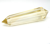 8-Sided Flawless Natural Citrine Vogel Wand: Ethically Mined Hand-Cut Vogel
