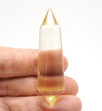 24-Sided Flawless Natural Citrine Vogel Wand: Ethically Mined Hand-Cut Vogel