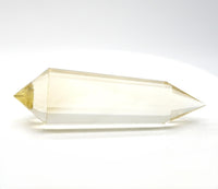 24-Sided Flawless Natural Citrine Vogel Wand: Ethically Mined Hand-Cut Vogel