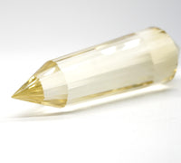24-Sided Flawless Natural Citrine Vogel Wand: Ethically Mined Hand-Cut Vogel