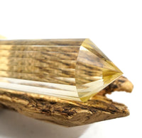 24-Sided Flawless Natural Citrine Vogel Wand: Ethically Mined Hand-Cut Vogel