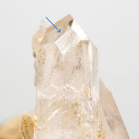Brandberg Self-Healed Twin Dow DT Window Crystal: Ethically Hand-Mined Quartz