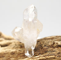 Brandberg Self-Healed Twin Dow DT Window Crystal: Ethically Hand-Mined Quartz