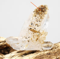 Brandberg Self-Healed Twin Dow DT Window Crystal: Ethically Hand-Mined Quartz