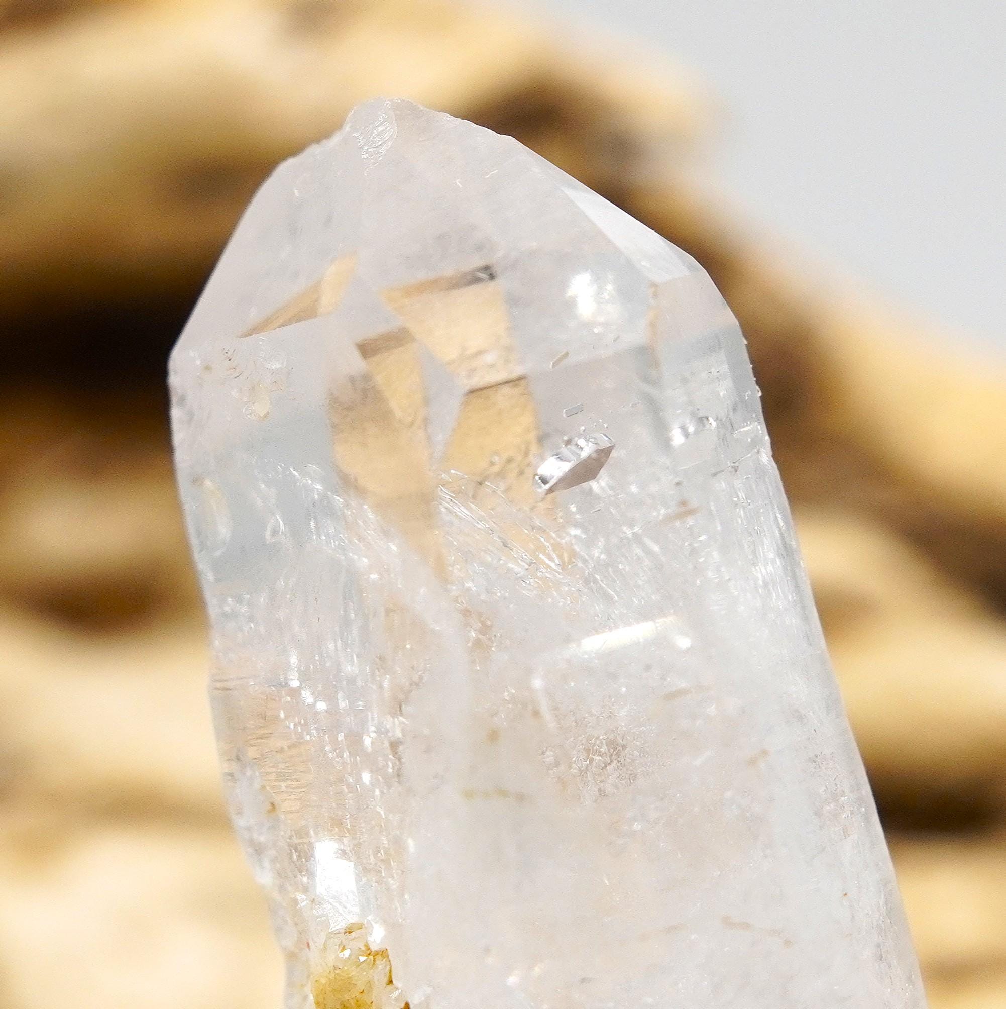 Brandberg Quartz Master Self-Healed Triplet: Ethically Hand-Mined Raw Crystal