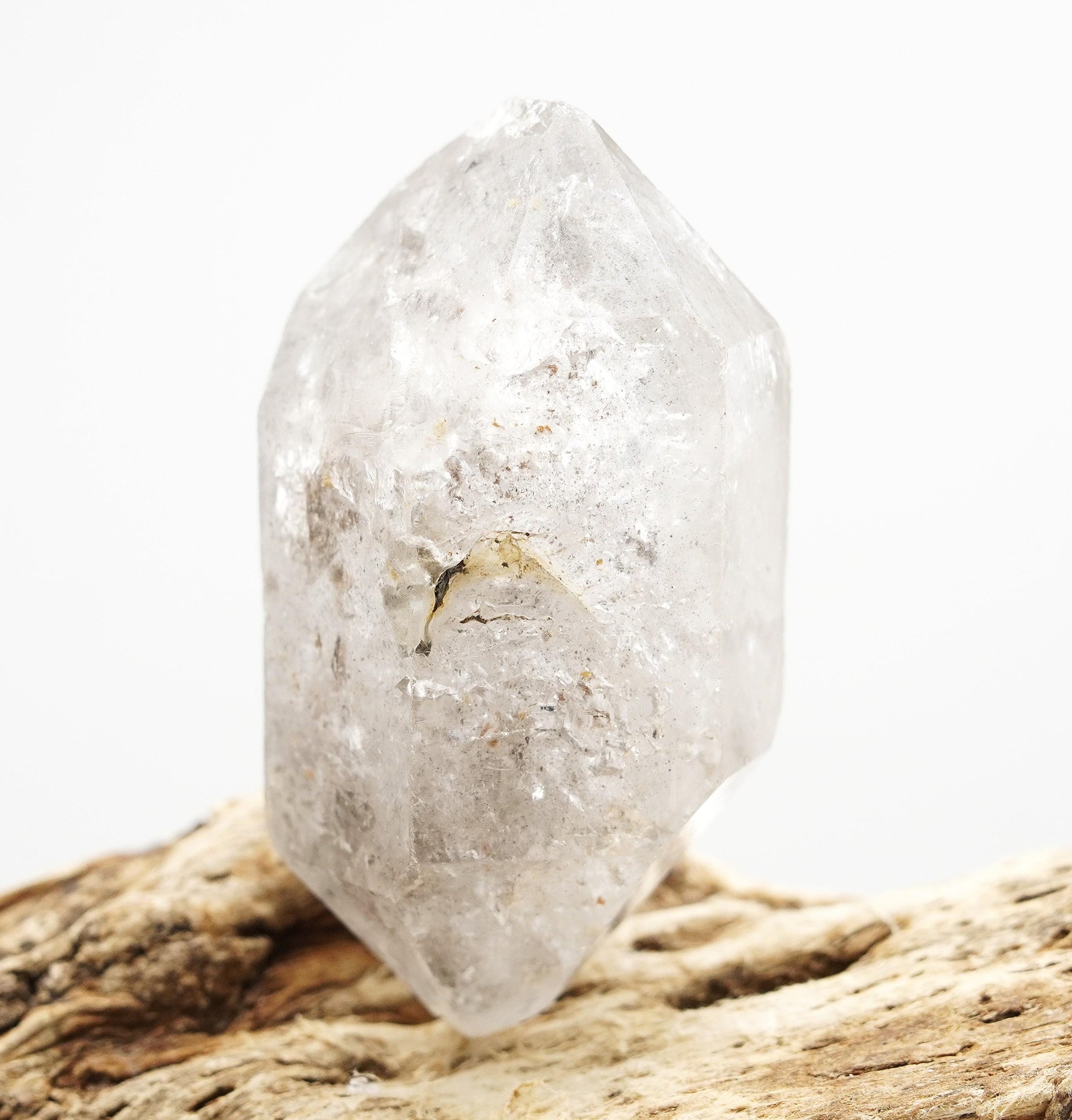 Tibetan DT Generator Black Bubble Enhydro: Ethically Mined Natural Quartz
