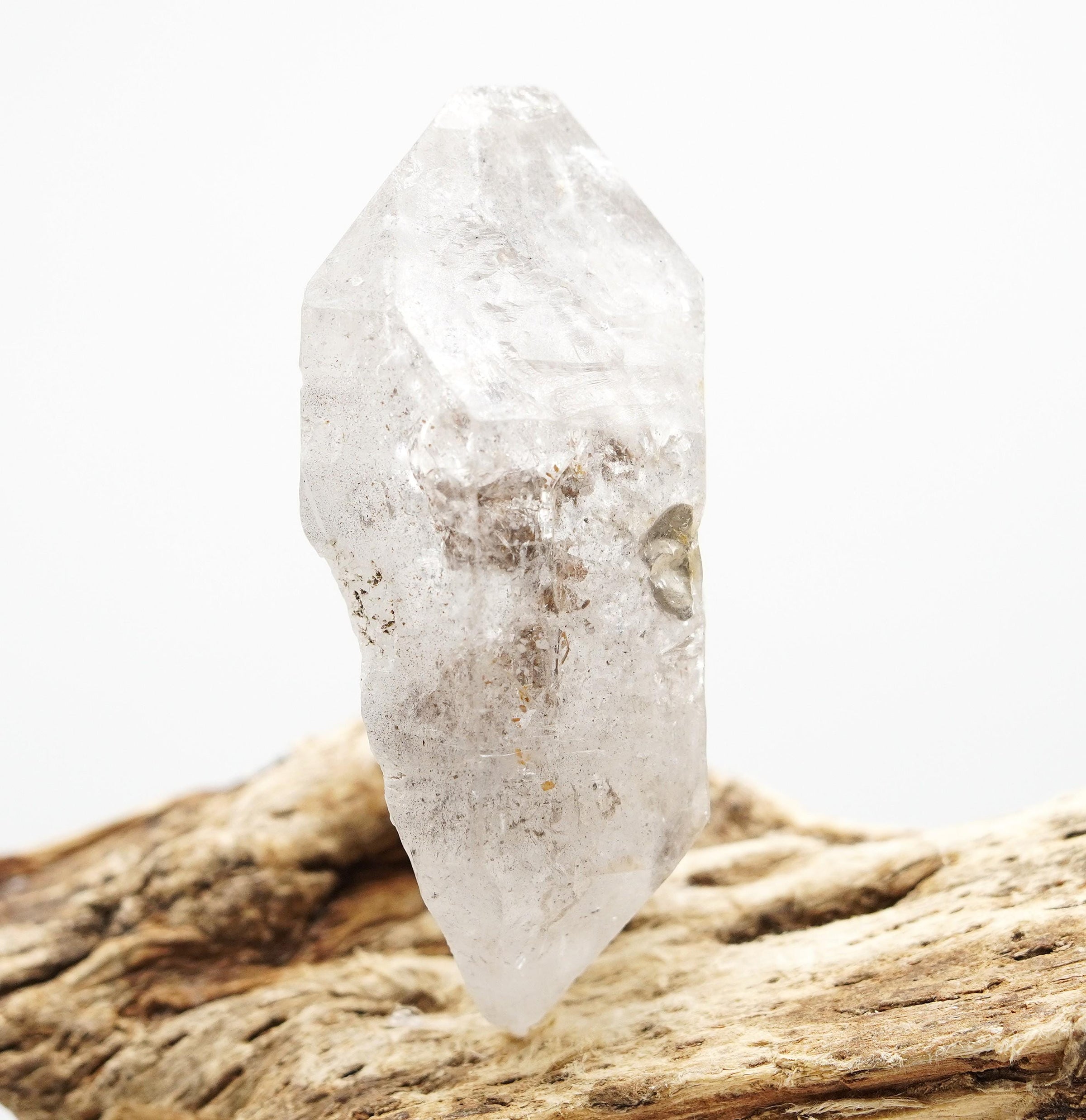Tibetan DT Generator Black Bubble Enhydro: Ethically Mined Natural Quartz