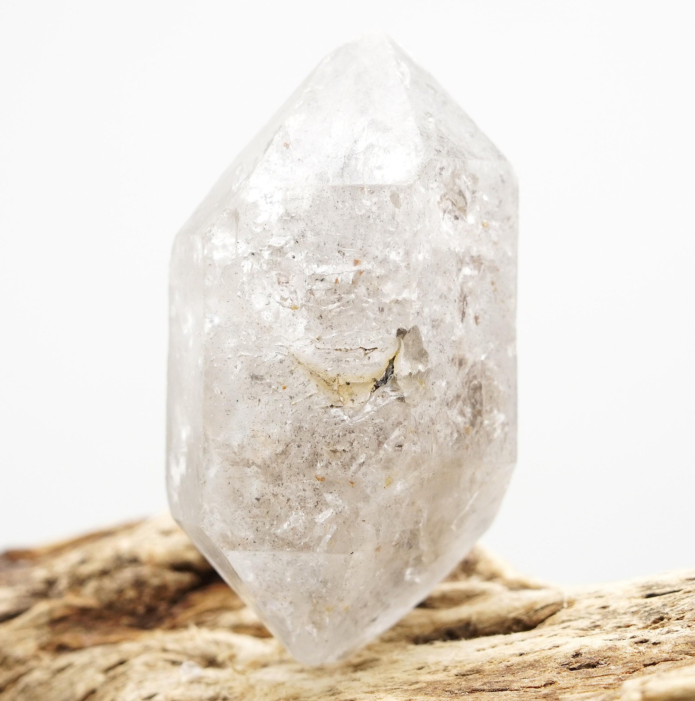 Tibetan DT Generator Black Bubble Enhydro: Ethically Mined Natural Quartz