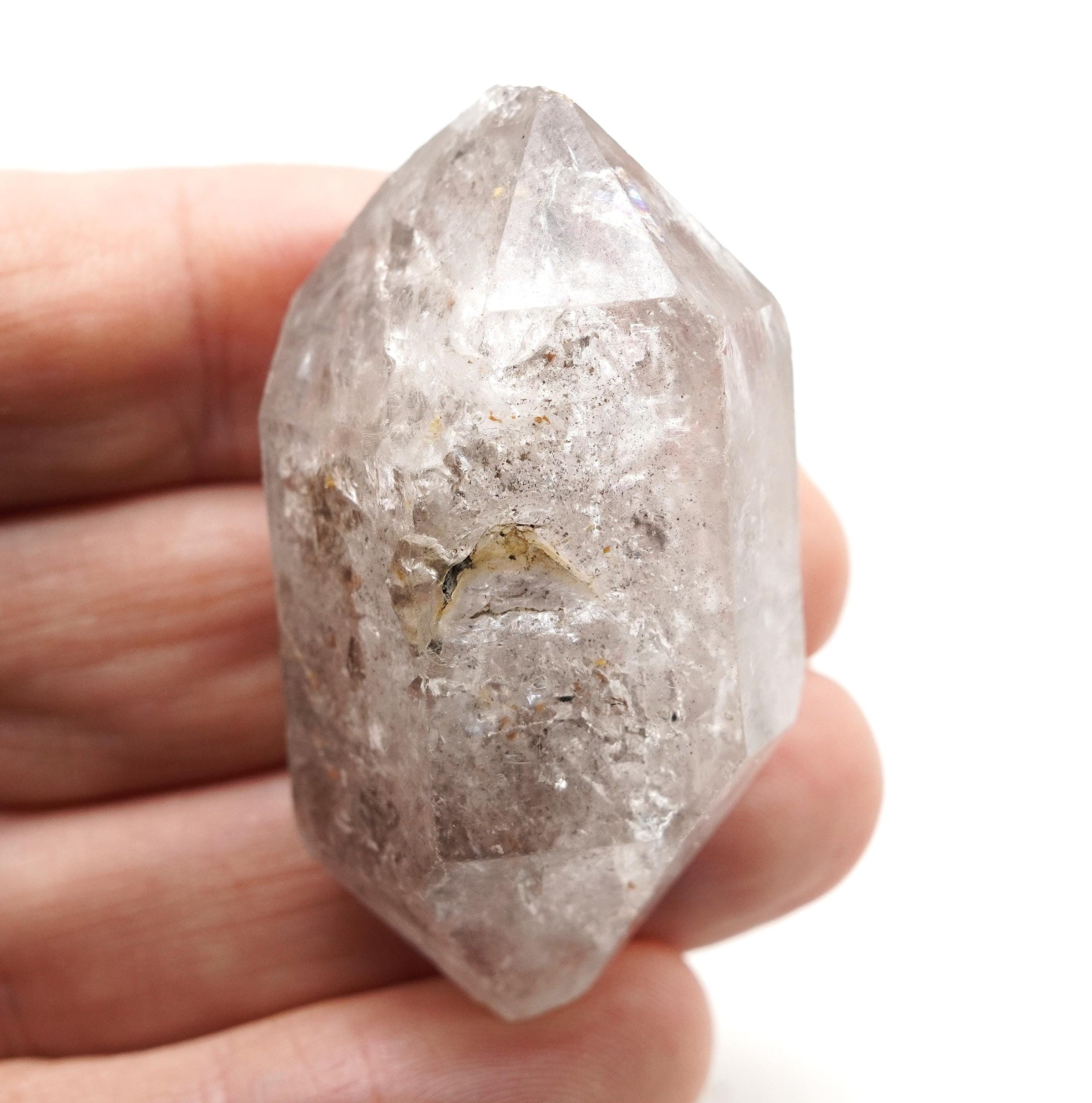 Tibetan DT Generator Black Bubble Enhydro: Ethically Mined Natural Quartz