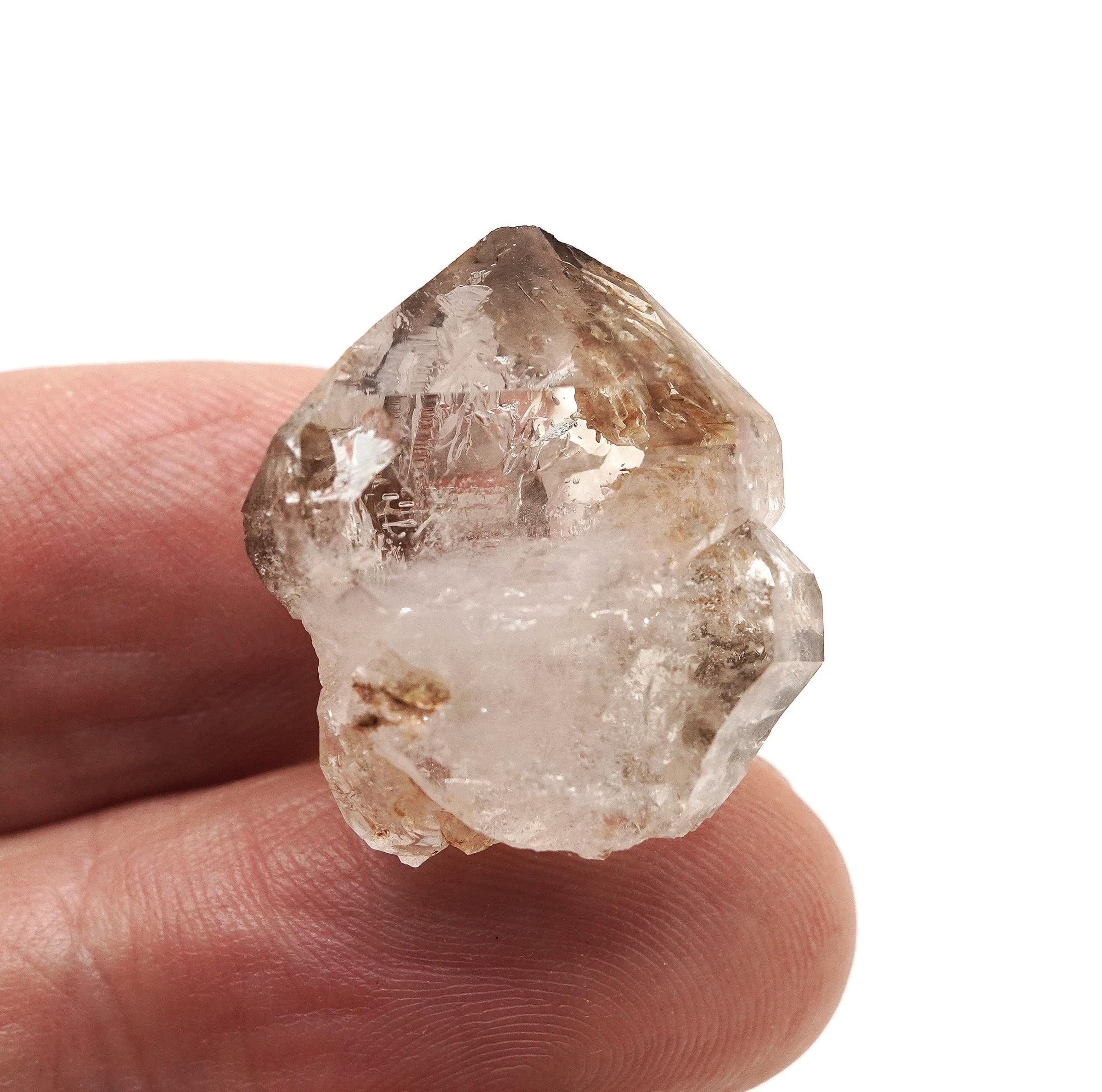 Omapeleki Brandberg Quartz Elestial: Hand-Mined Natural Smoky Quartz