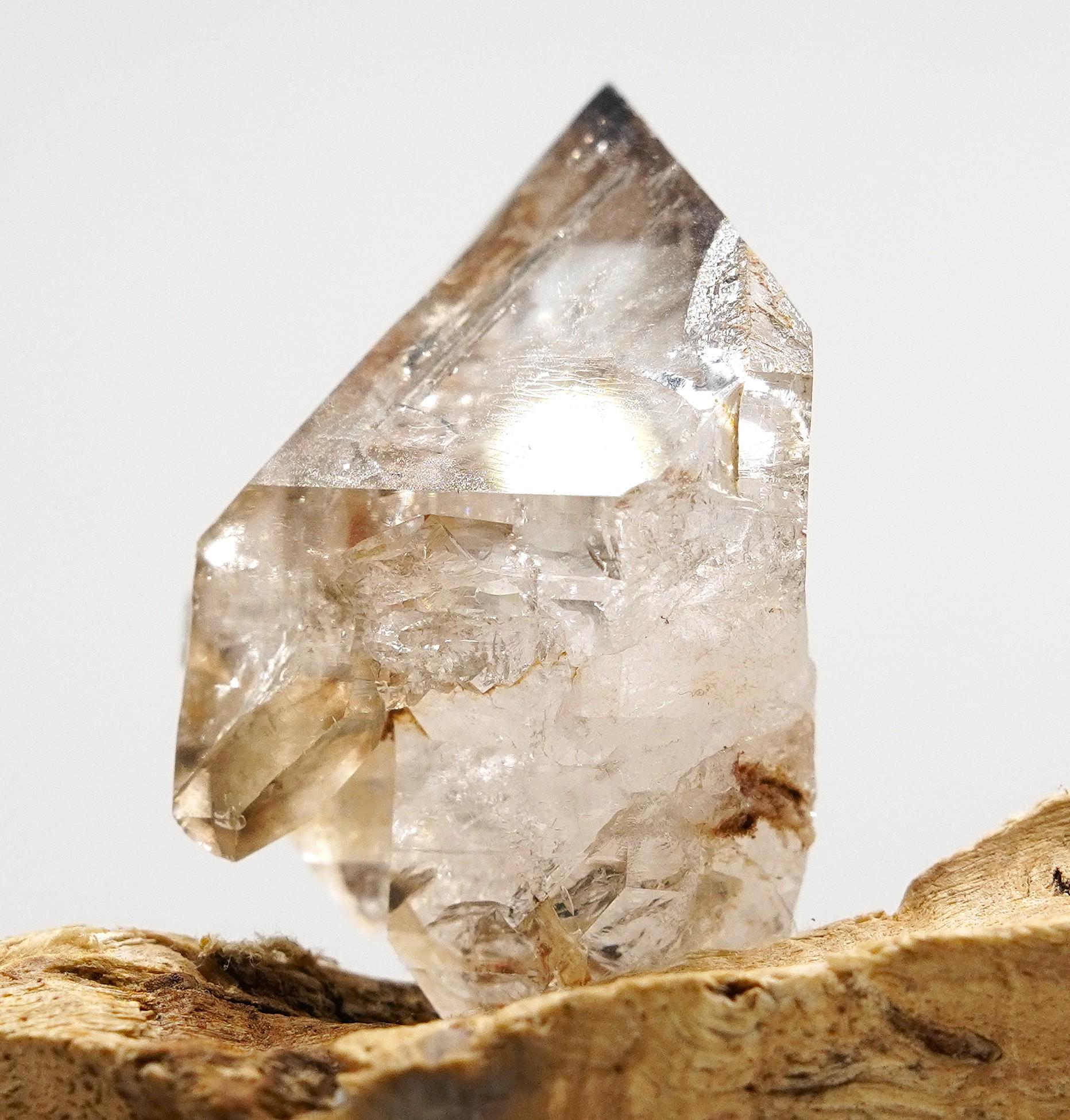 Omapeleki Brandberg Quartz Elestial: Hand-Mined Natural Smoky Quartz