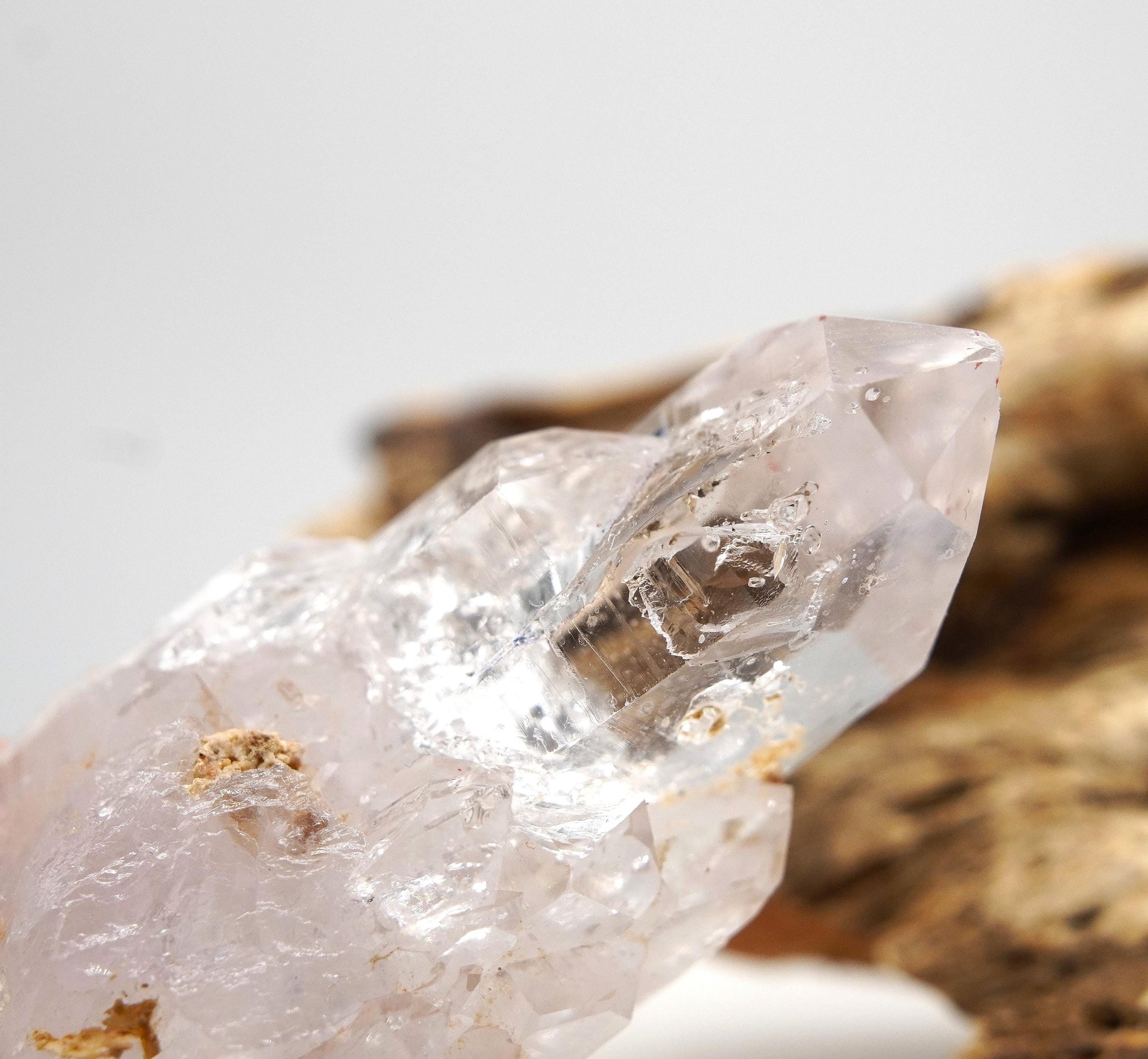 Omapeleki Brandberg Enhydro Isis Crystal: Hand-Mined Natural Quartz