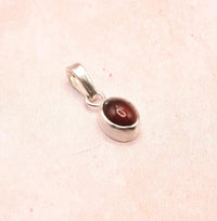 Hessonite Garnet Sterling Silver Pendant: Unique Handmade Natural Gemstone Jewellery