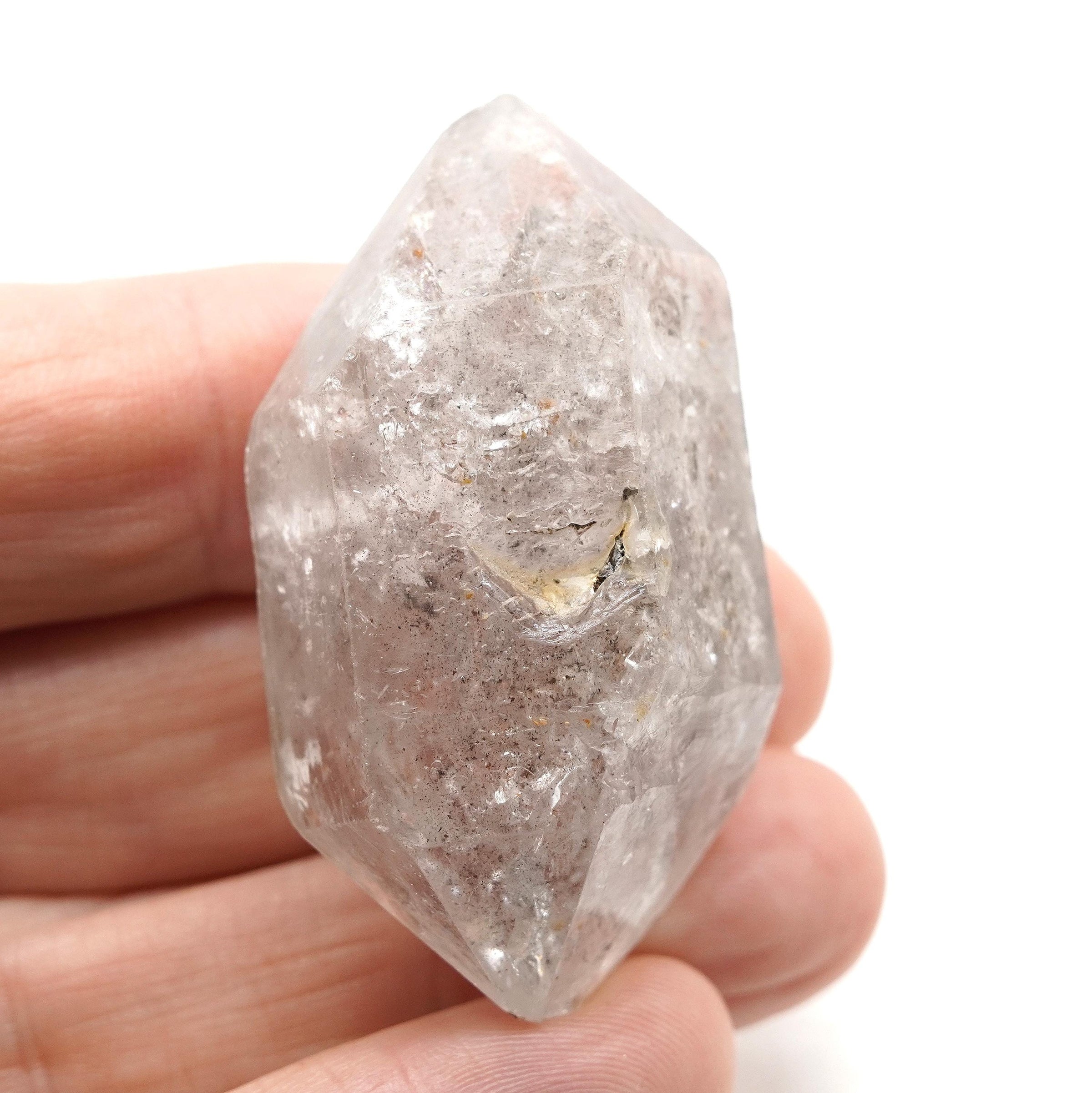 Tibetan DT Generator Black Bubble Enhydro: Ethically Mined Natural Quartz