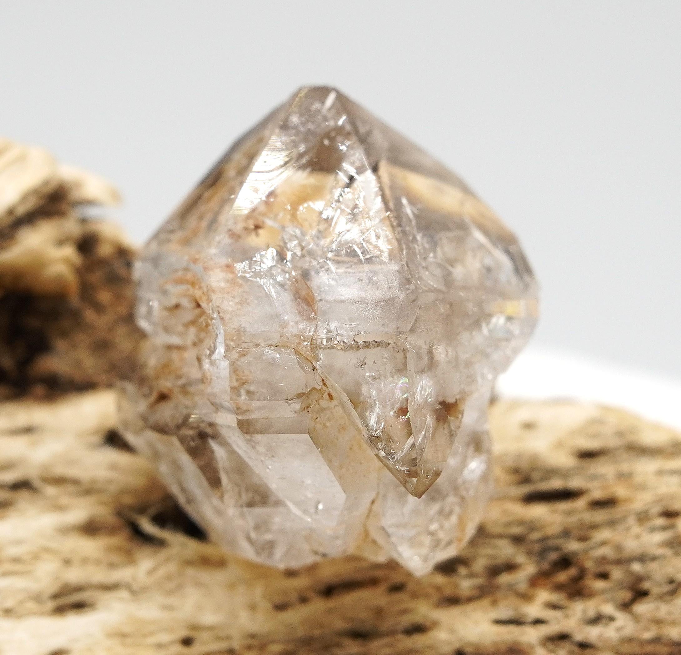 Omapeleki Brandberg Quartz Elestial: Hand-Mined Natural Smoky Quartz