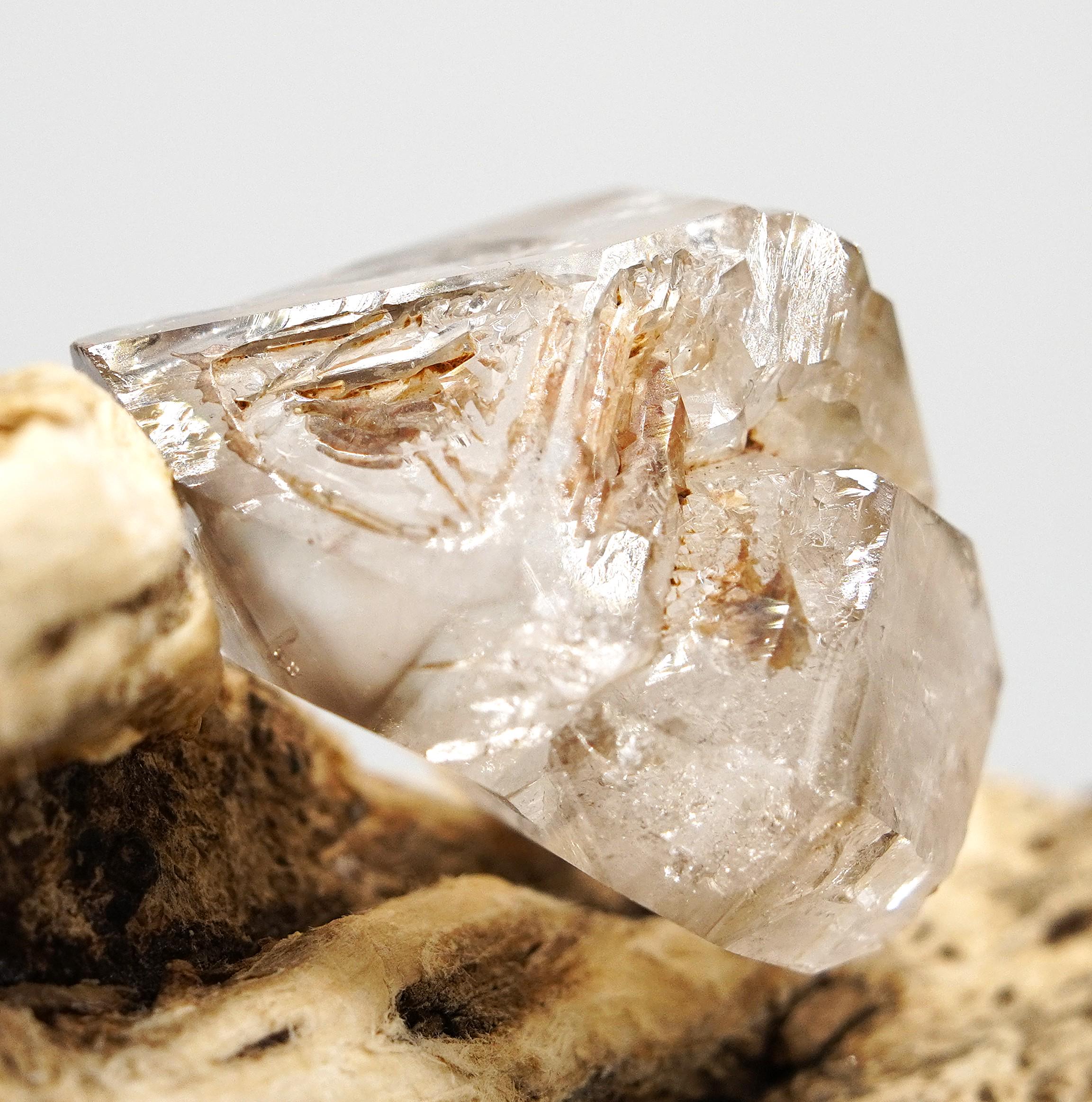 Omapeleki Brandberg Quartz Elestial: Hand-Mined Natural Smoky Quartz