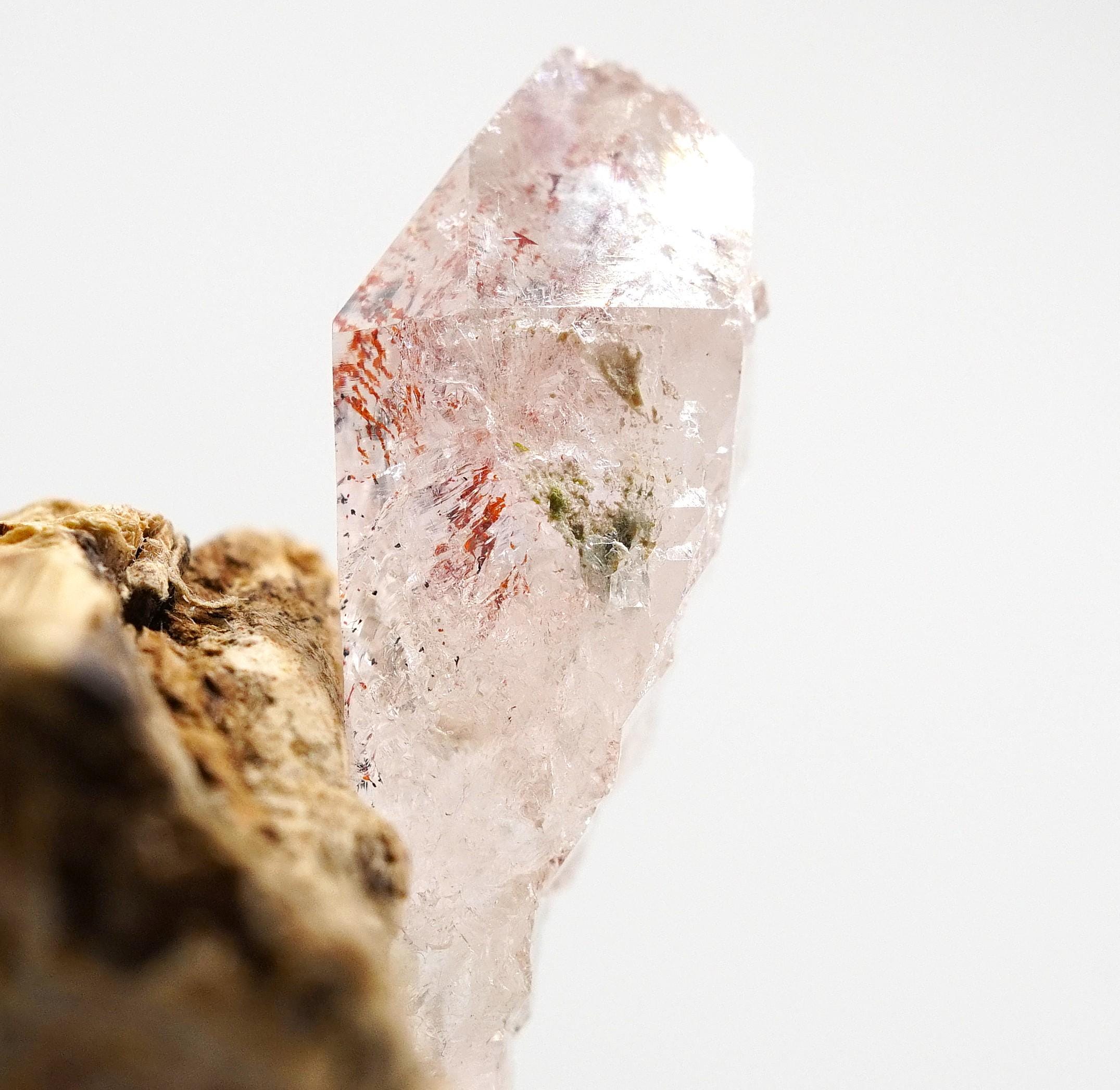 Brandberg Self-Healed Harlequin Crystal: Ethically Hand-Mined Natural Raw Quartz