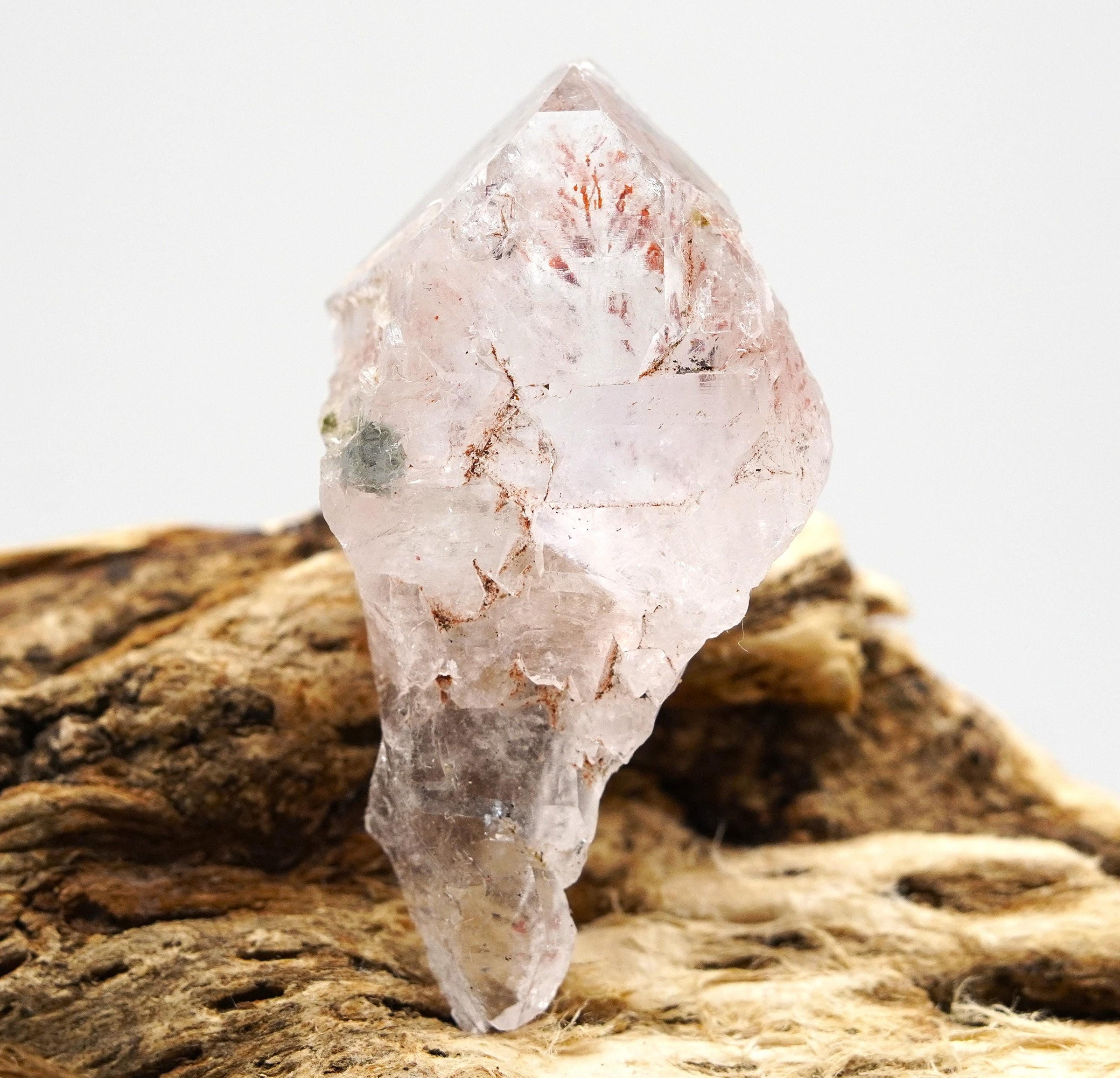Brandberg Self-Healed Harlequin Crystal: Ethically Hand-Mined Natural Raw Quartz