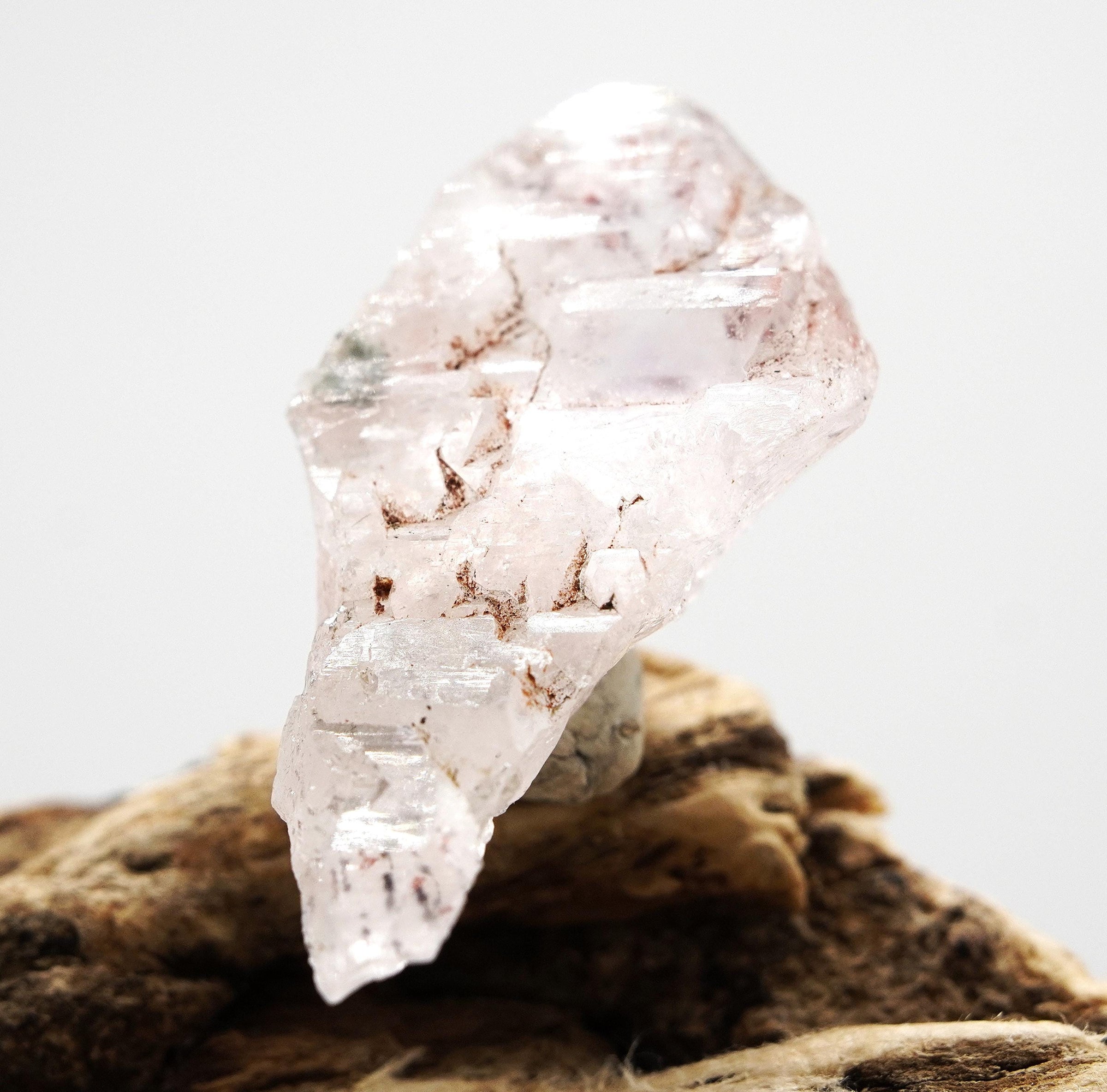 Brandberg Self-Healed Harlequin Crystal: Ethically Hand-Mined Natural Raw Quartz