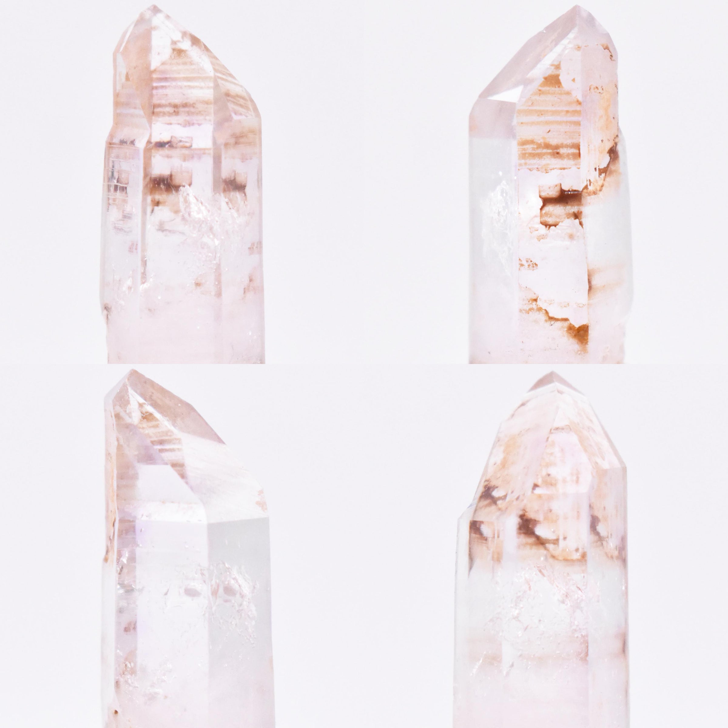 Handmade Brandberg Quartz and Green Tourmaline Sterling Silver Pendant
