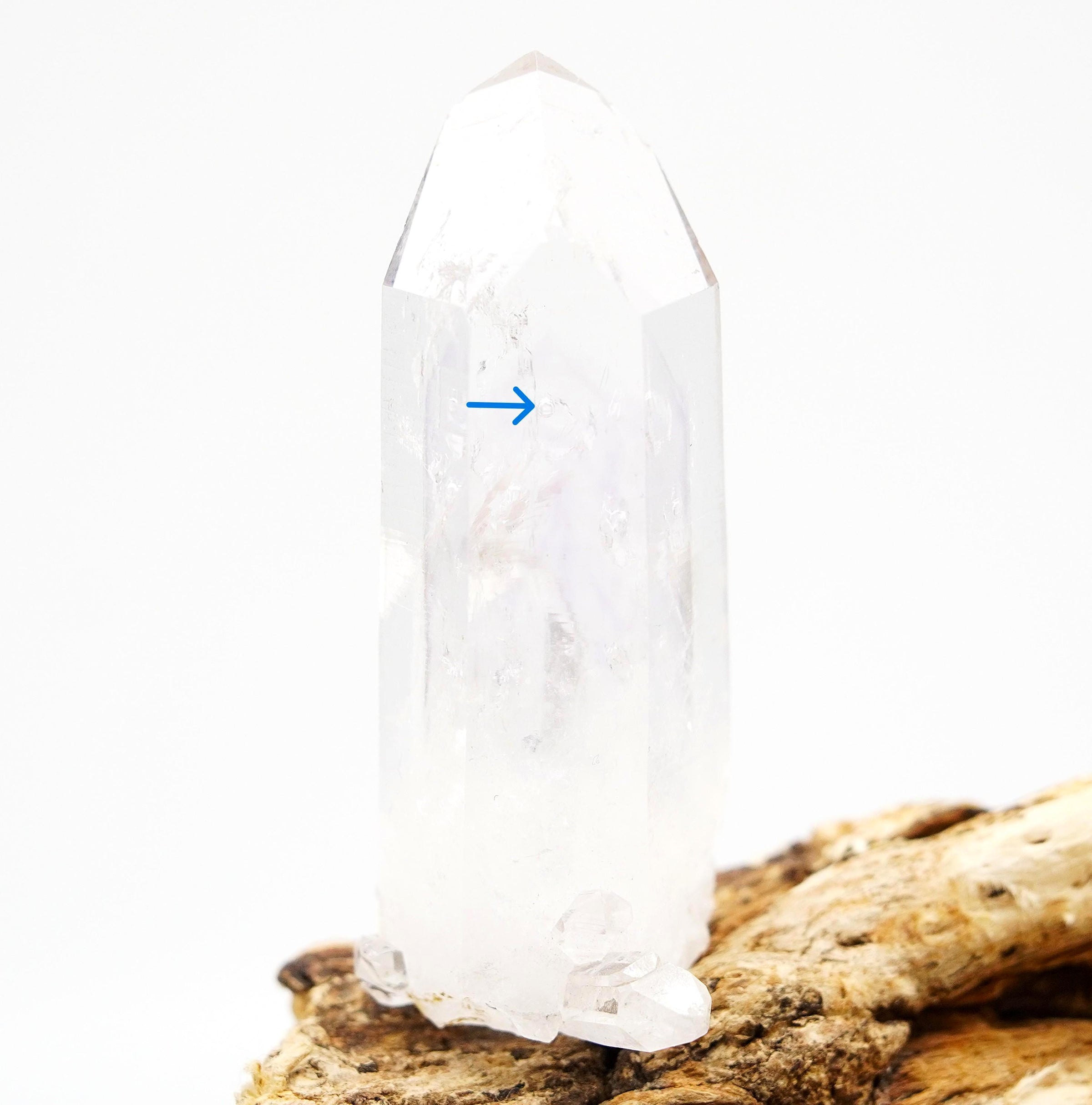 Brandberg Enhydro Transmitter Crystal: Ethically Hand-Mined Raw Quartz
