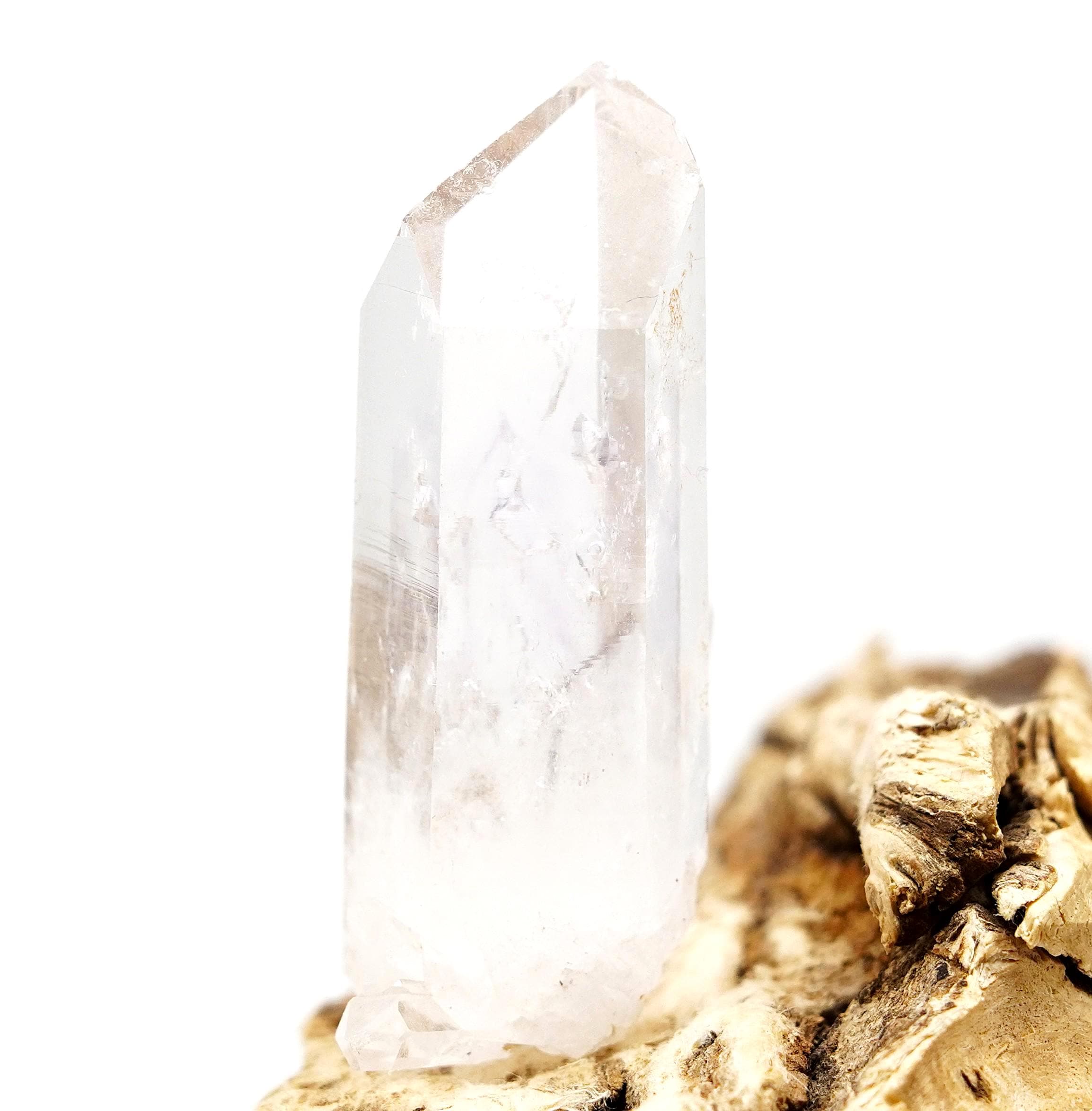 Brandberg Enhydro Transmitter Crystal: Ethically Hand-Mined Raw Quartz