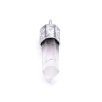 Handmade Brandberg Quartz Oxidised and Hammered Sterling Silver Pendant