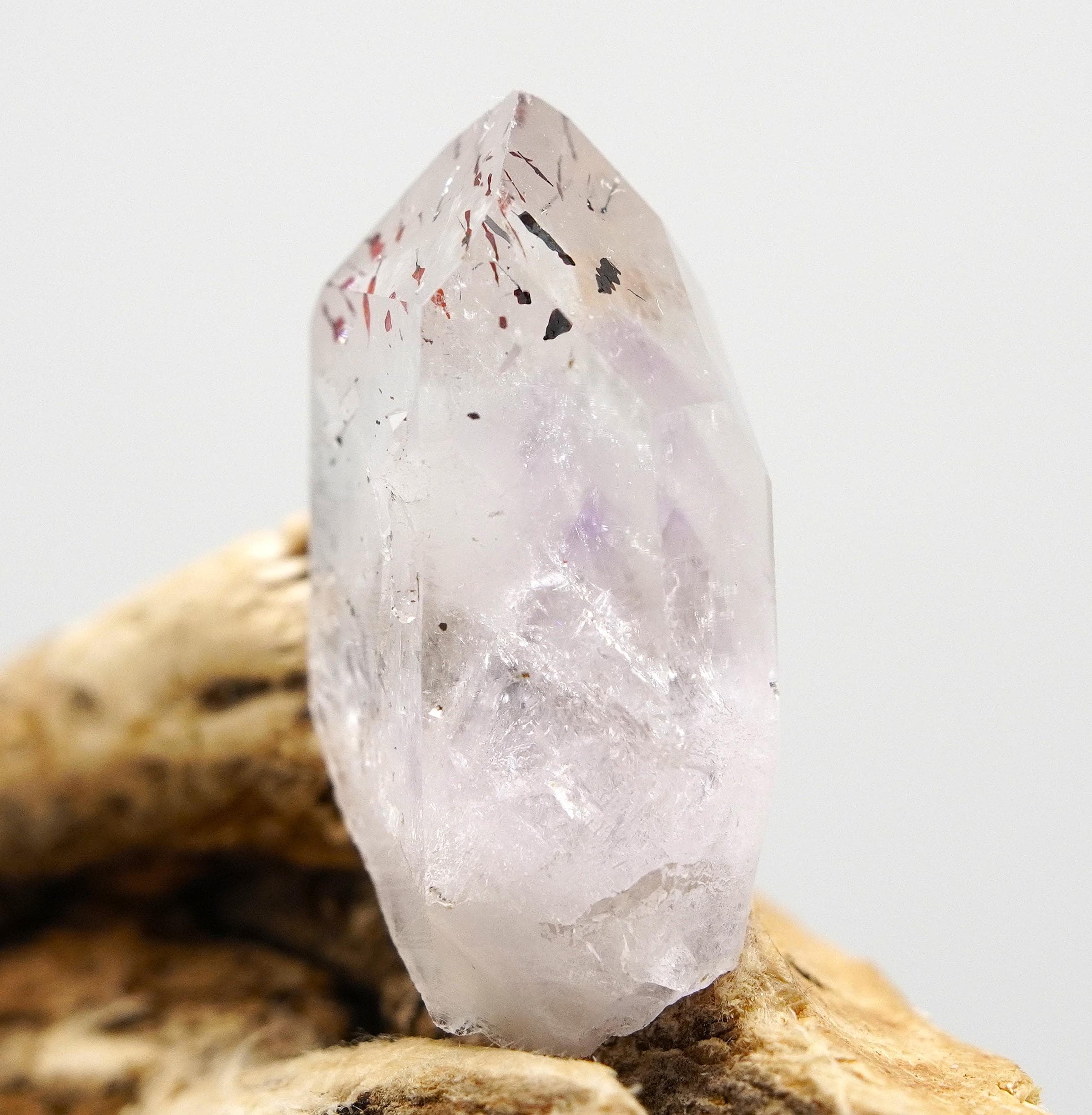 Brandberg Harlequin Crystal: Ethically Hand-Mined Natural Raw Quartz