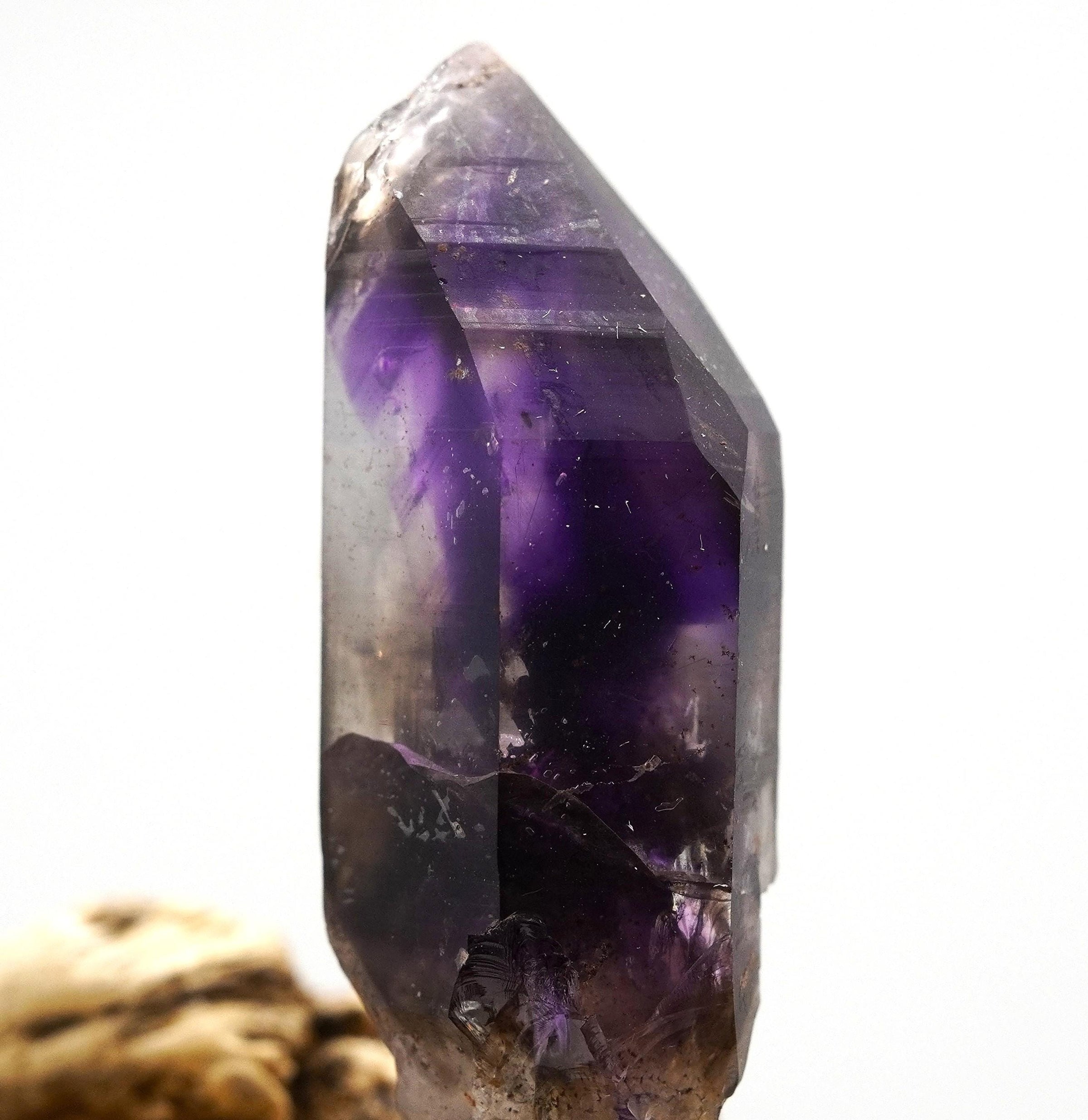 Brandberg Amethyst Phantom Sceptre: Hand-Mined Raw Quartz Crystal
