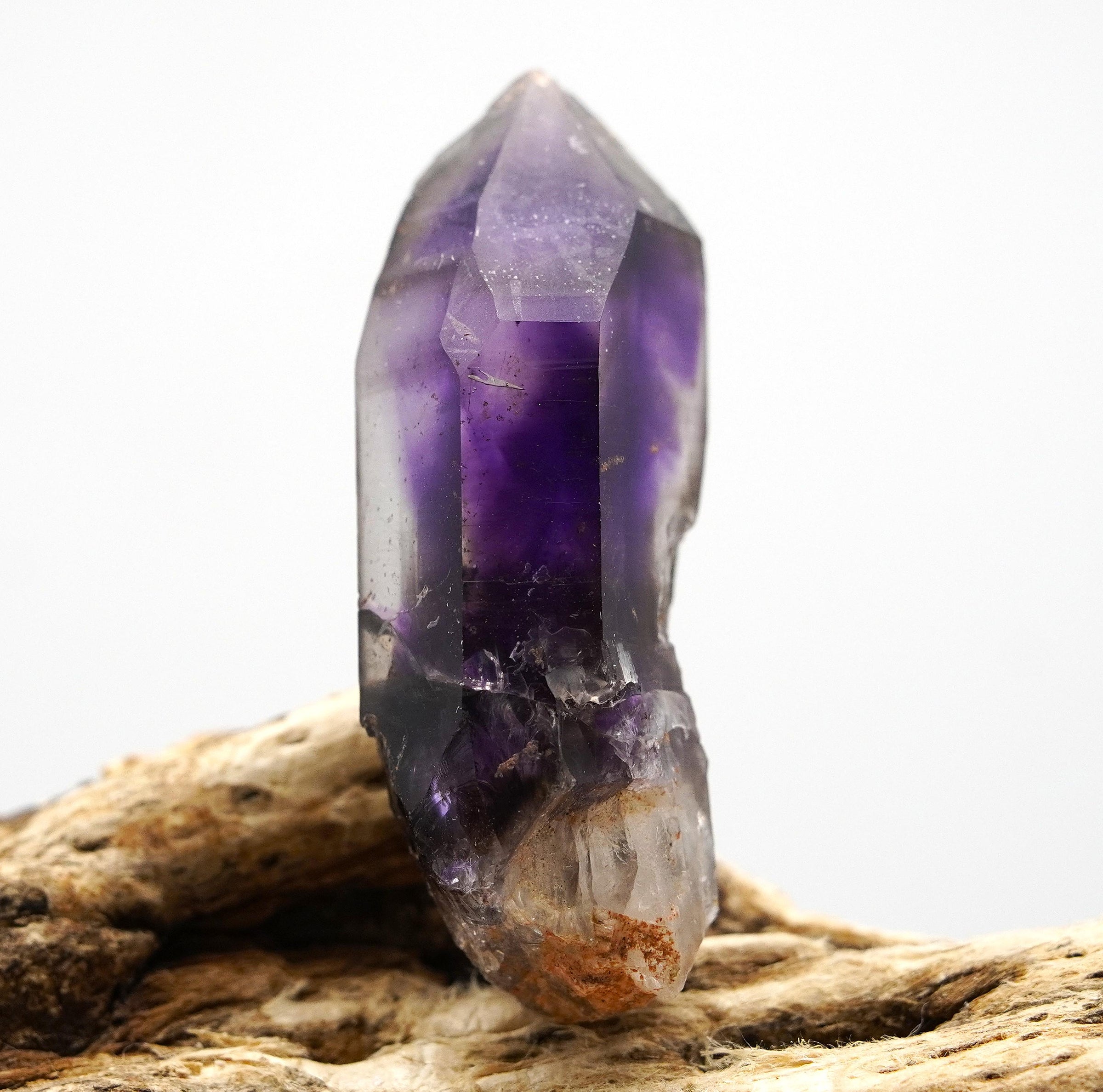 Brandberg Amethyst Phantom Sceptre: Hand-Mined Raw Quartz Crystal