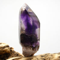 Brandberg Amethyst Phantom Sceptre: Hand-Mined Raw Quartz Crystal