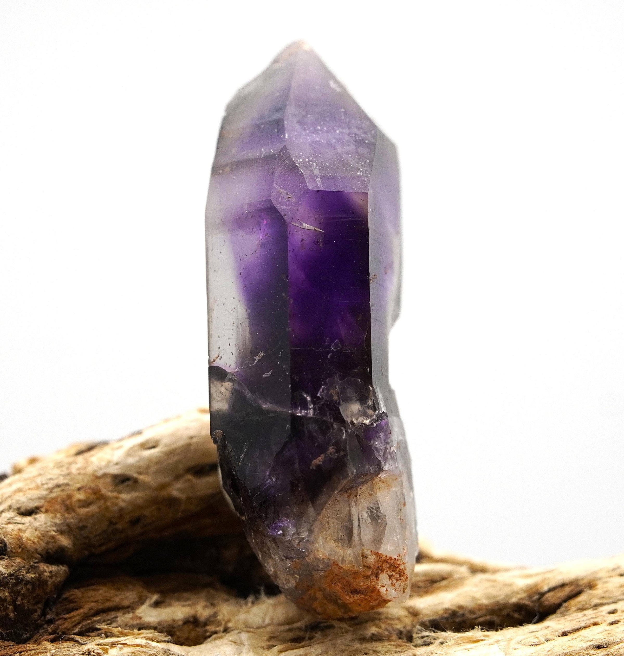 Brandberg Amethyst Phantom Sceptre: Hand-Mined Raw Quartz Crystal