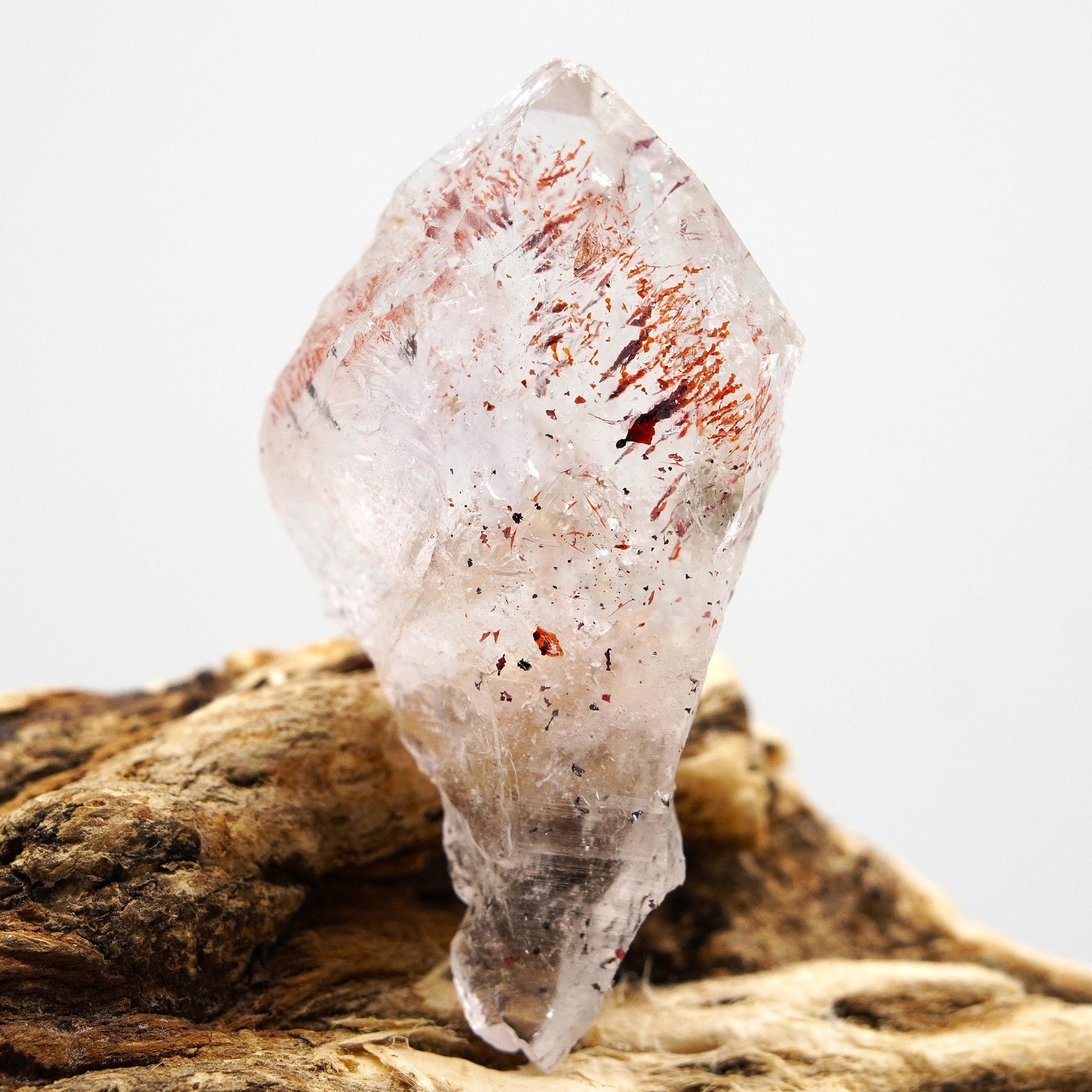 Brandberg Self-Healed Harlequin Crystal: Ethically Hand-Mined Natural Raw Quartz