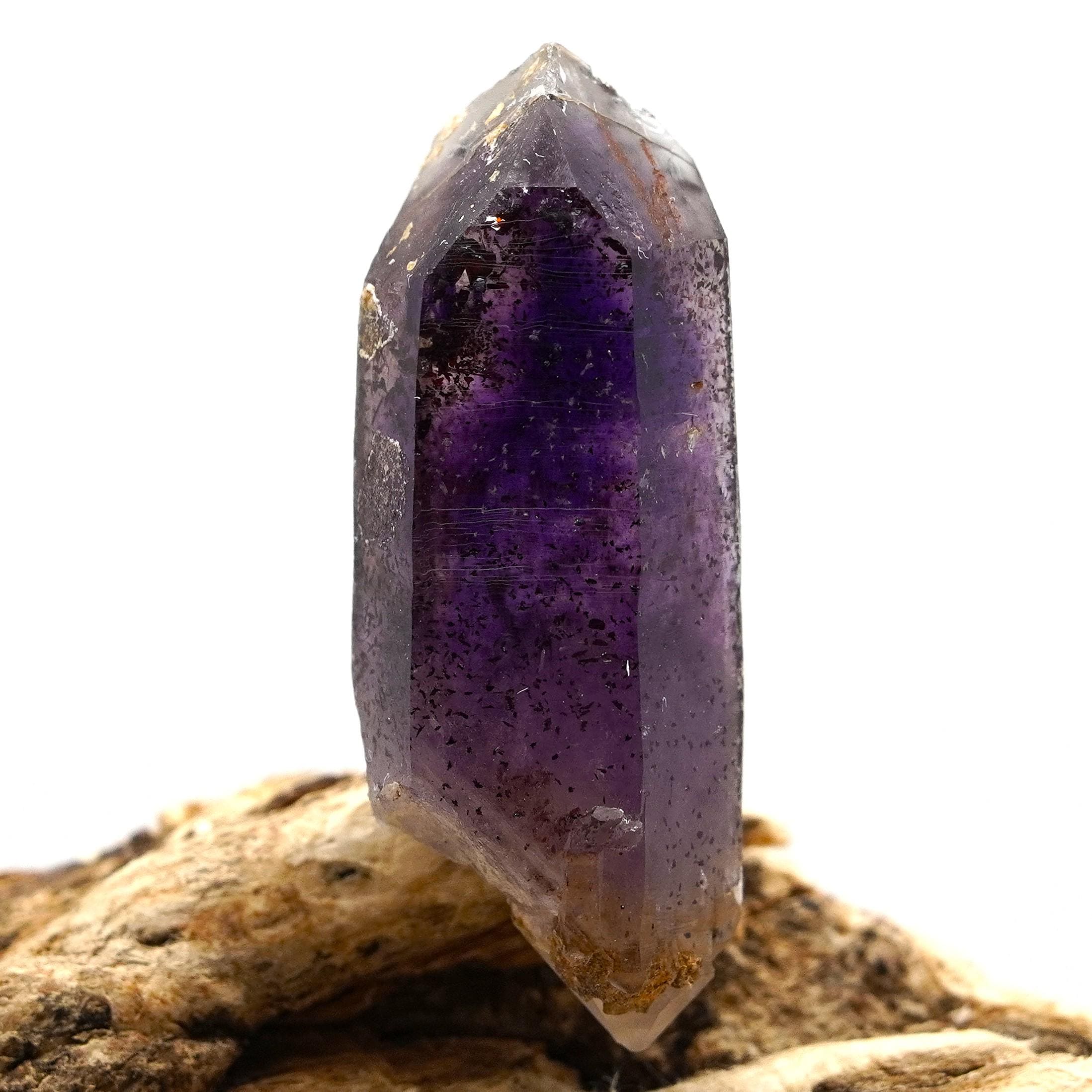 Brandberg Harlequin Amethyst Phantom DT: Ethically Hand-Mined Natural Crystal