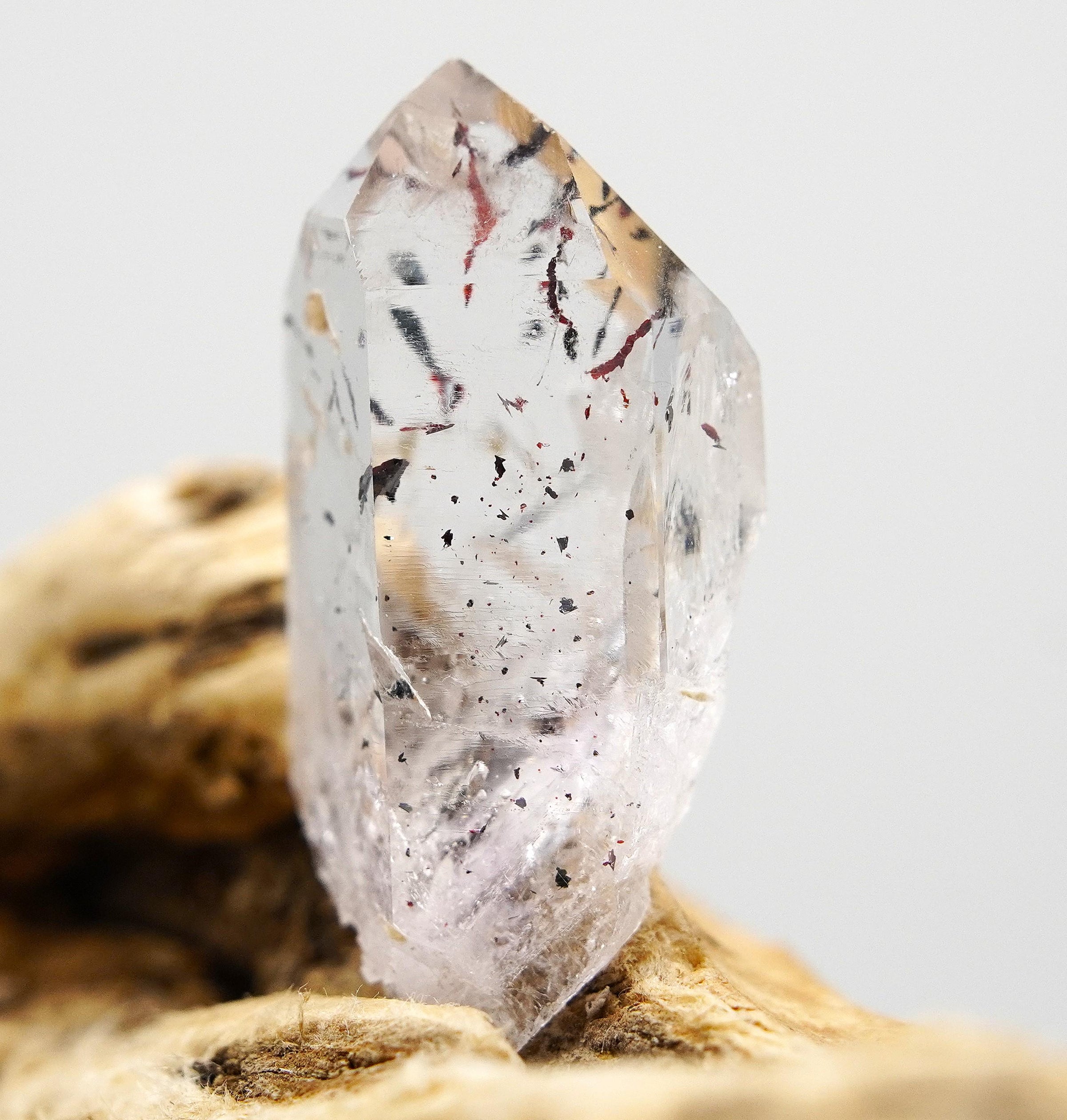 Brandberg Harlequin Crystal: Ethically Hand-Mined Natural Raw Quartz