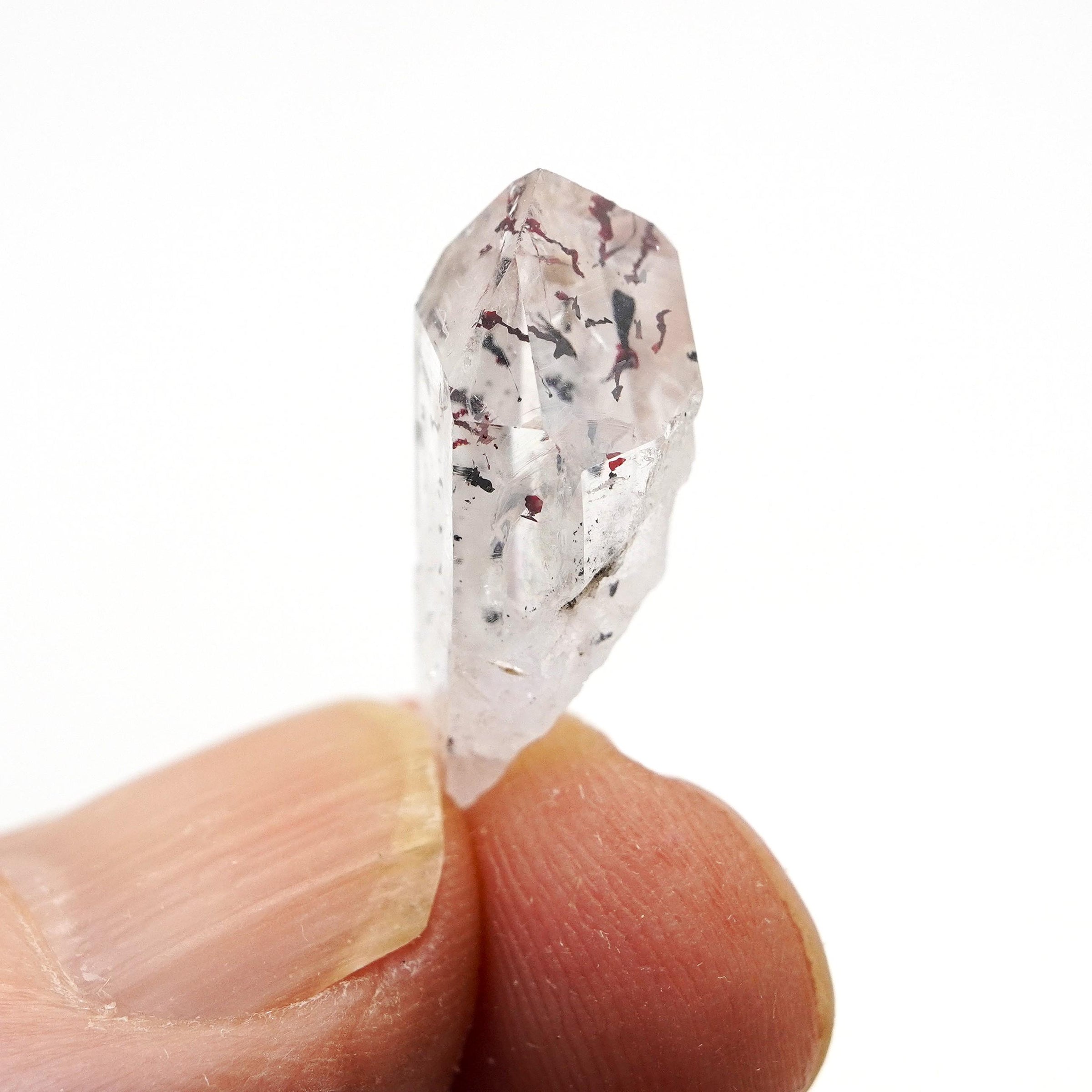 Brandberg Harlequin Crystal: Ethically Hand-Mined Natural Raw Quartz