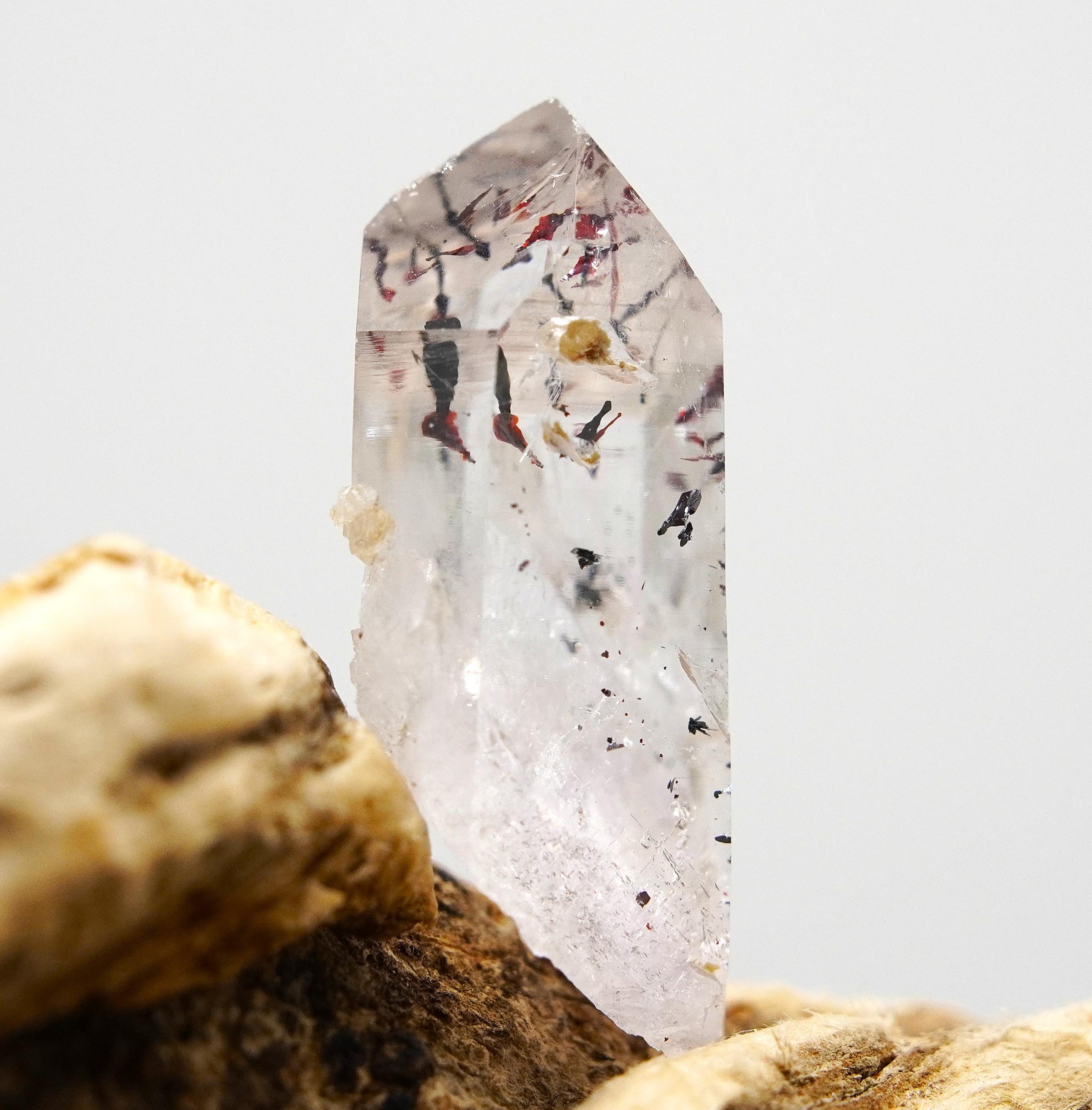 Brandberg Harlequin Crystal: Ethically Hand-Mined Natural Raw Quartz