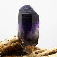 Brandberg Amethyst Phantom Sceptre: Hand-Mined Raw Quartz Crystal
