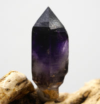 Brandberg Amethyst Phantom Sceptre: Hand-Mined Raw Quartz Crystal