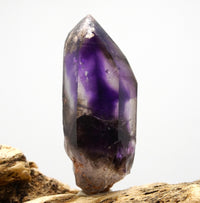 Brandberg Amethyst Phantom Sceptre: Hand-Mined Raw Quartz Crystal