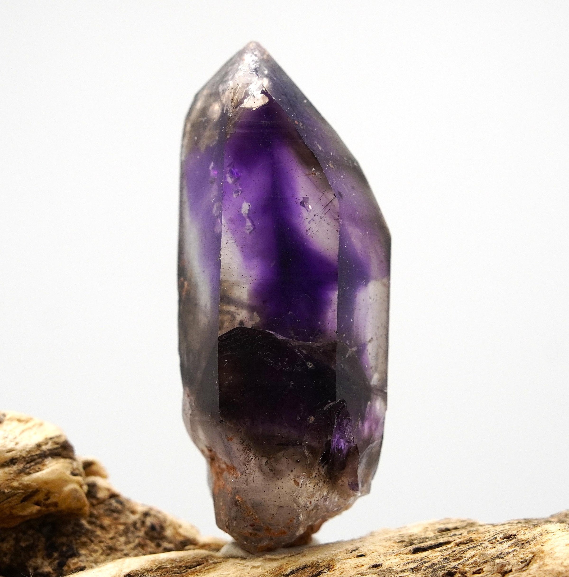 Brandberg Amethyst Phantom Sceptre: Hand-Mined Raw Quartz Crystal