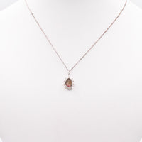 Natural Watermelon Tourmaline Silver Pendant: Unique Handmade Natural Gemstone Jewellery