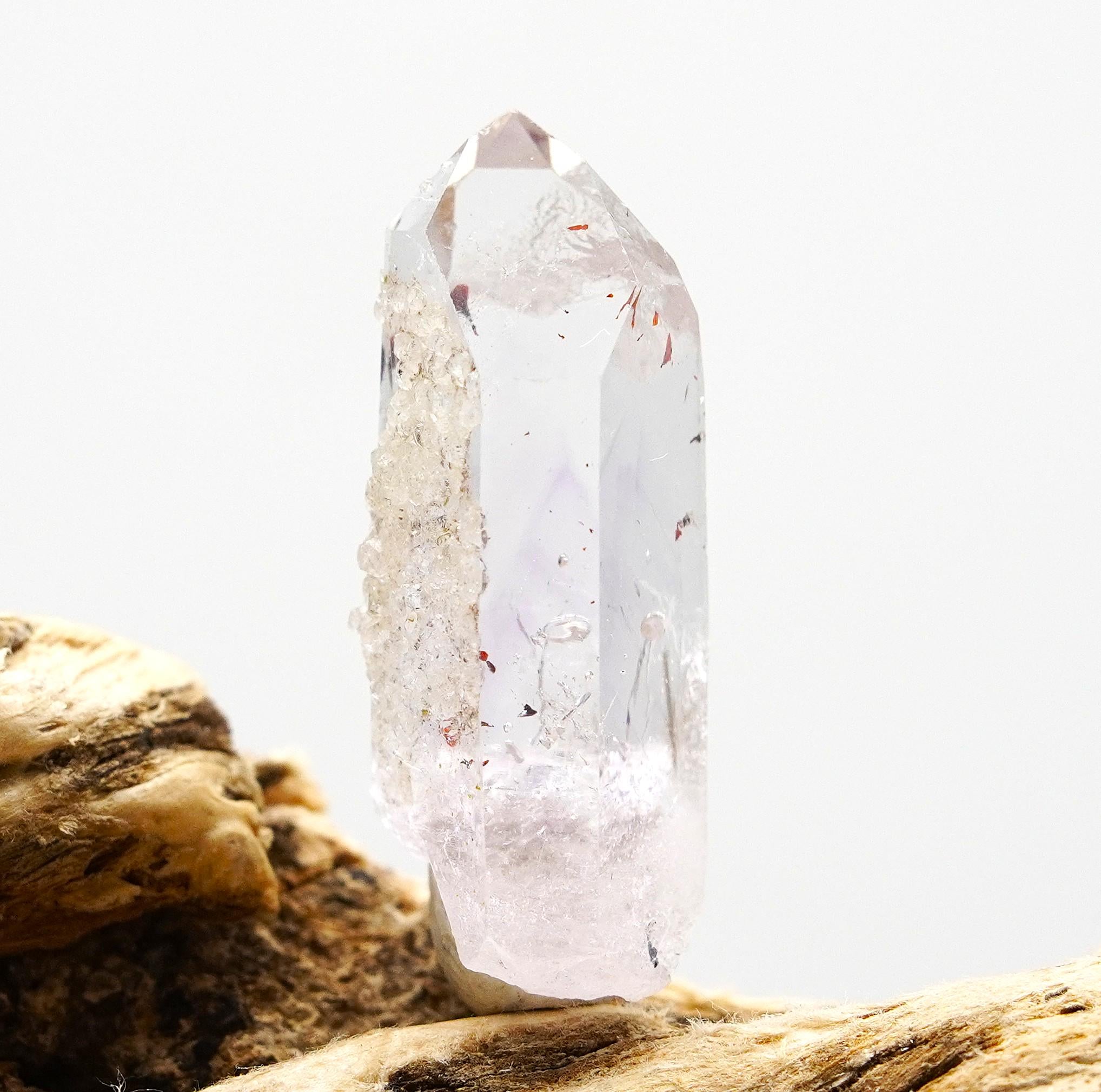 Brandberg Harlequin Quartz with Analcime: Ethically Hand-Mined Natural Raw Crystal