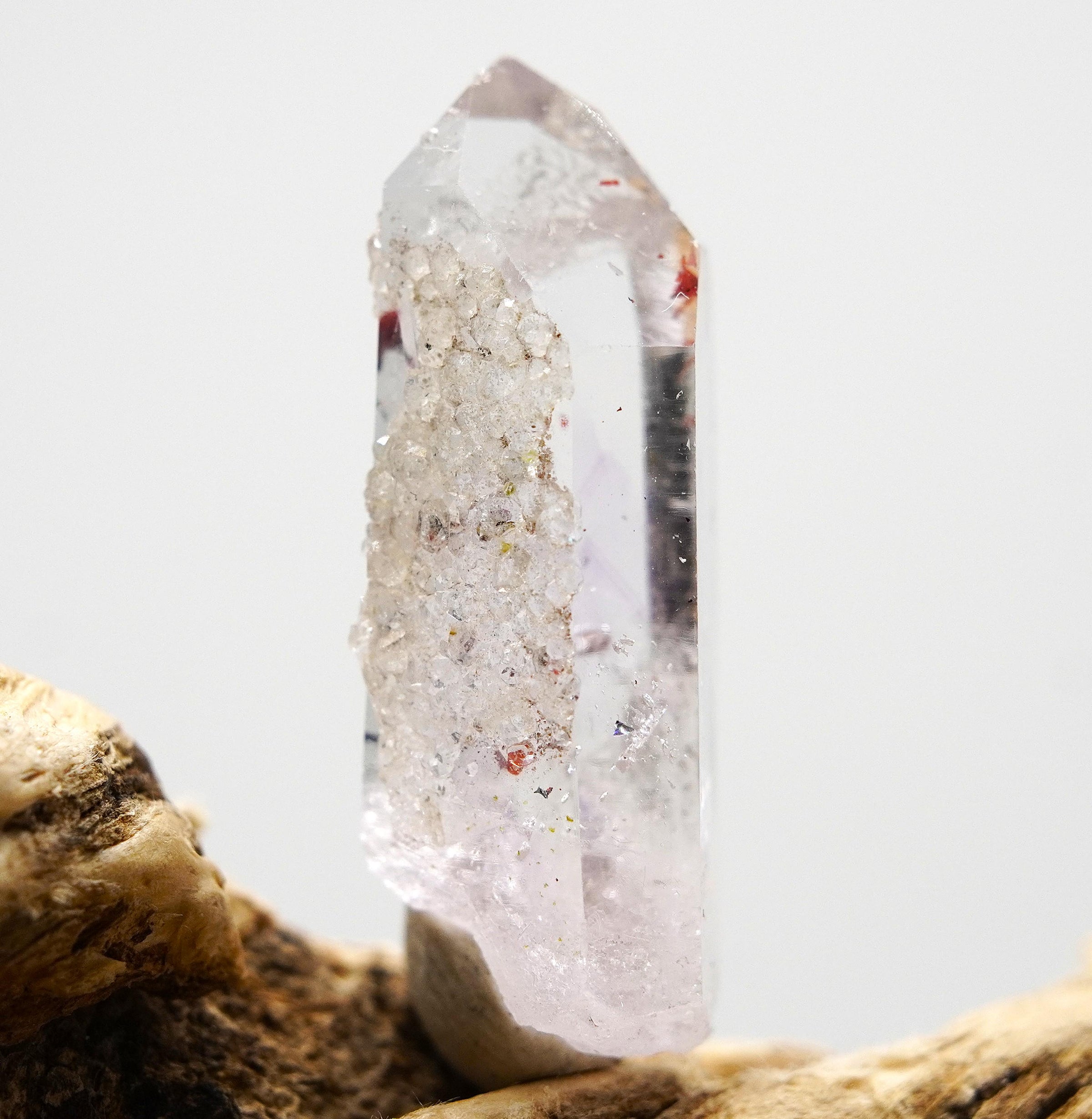 Brandberg Harlequin Quartz with Analcime: Ethically Hand-Mined Natural Raw Crystal