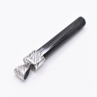 Handmade Black Tourmaline Sterling Silver Pendant